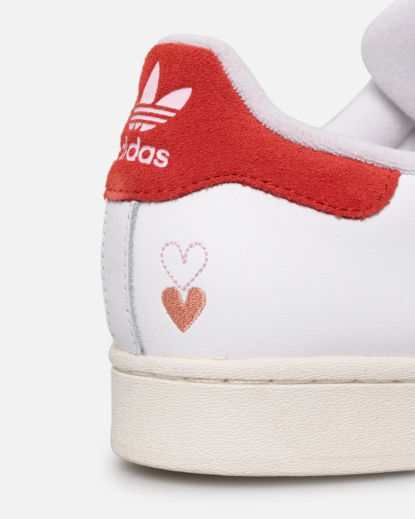 Adidas Women's Superstar White/Red - Image 7