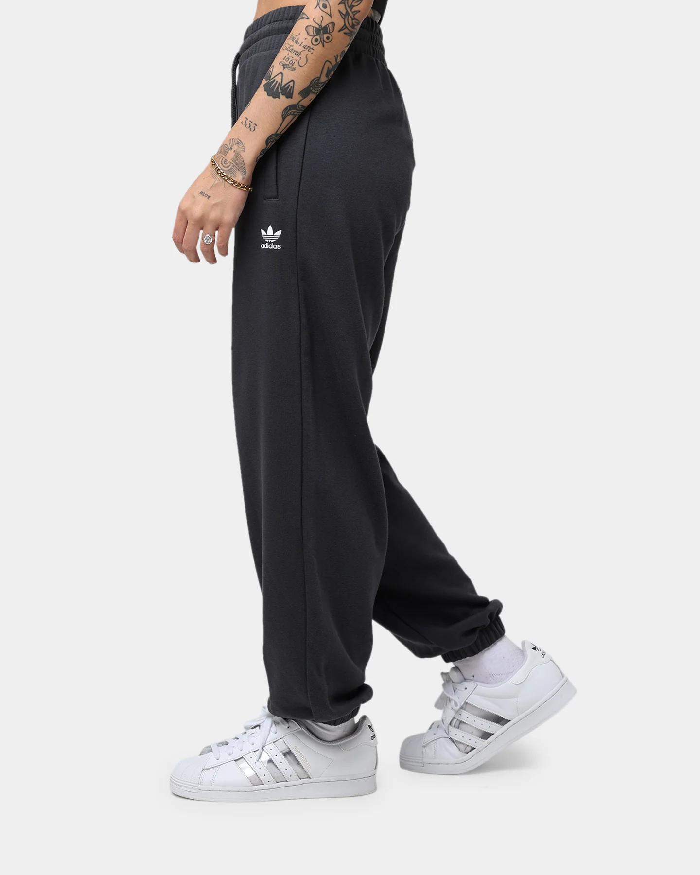 Adidas Women's Sweat Pants Carbon - Image 6