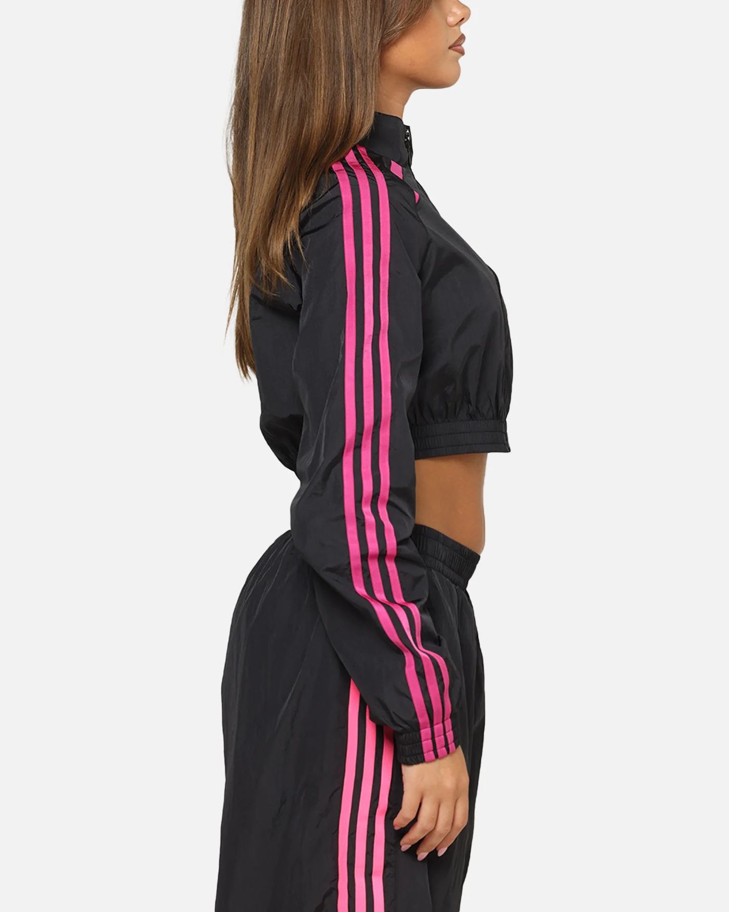 Adidas Women's Teamgeist Track Top Jacket Black/Pink - Image 4