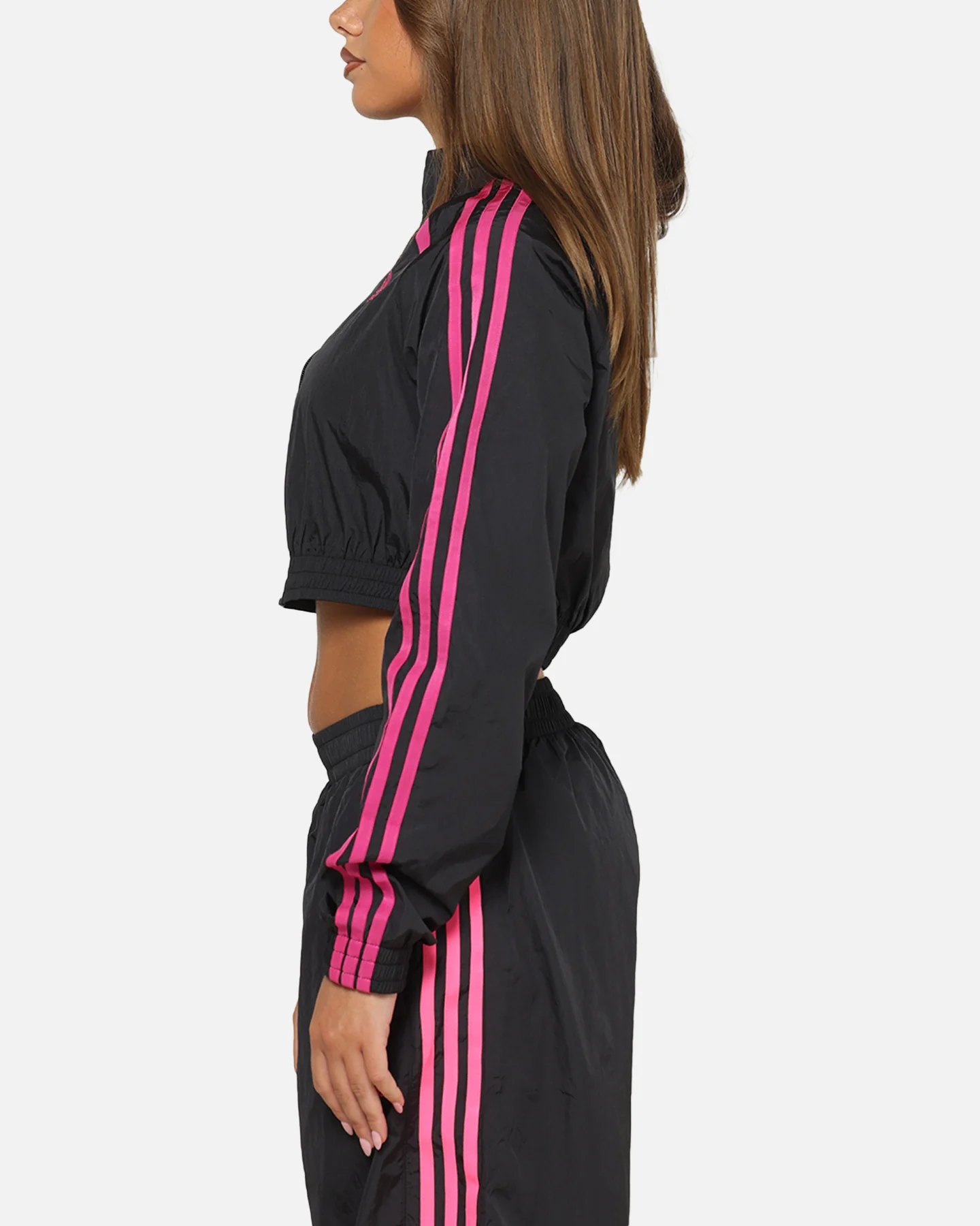 Adidas Women's Teamgeist Track Top Jacket Black/Pink - Image 5