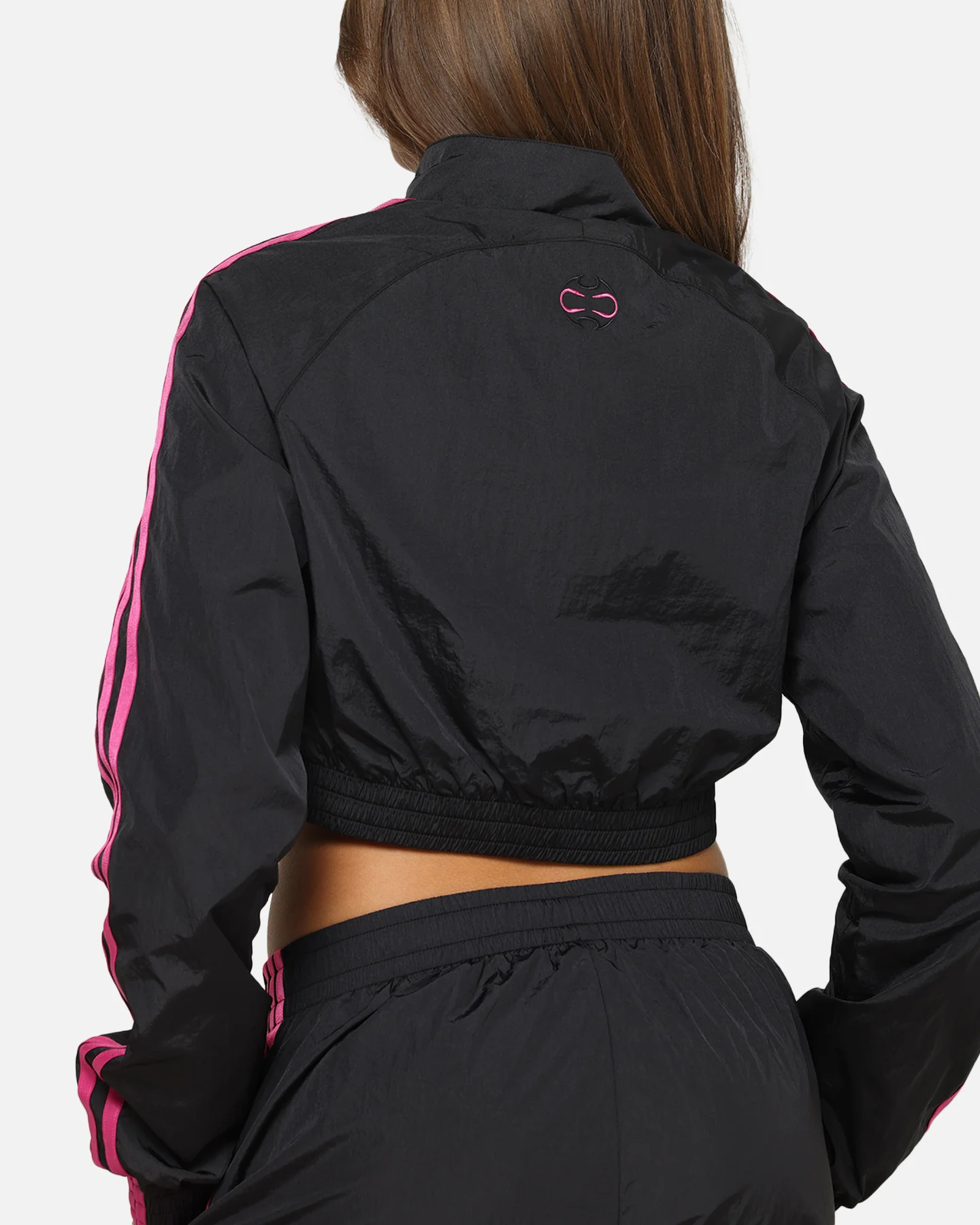 Adidas Women's Teamgeist Track Top Jacket Black/Pink - Image 7