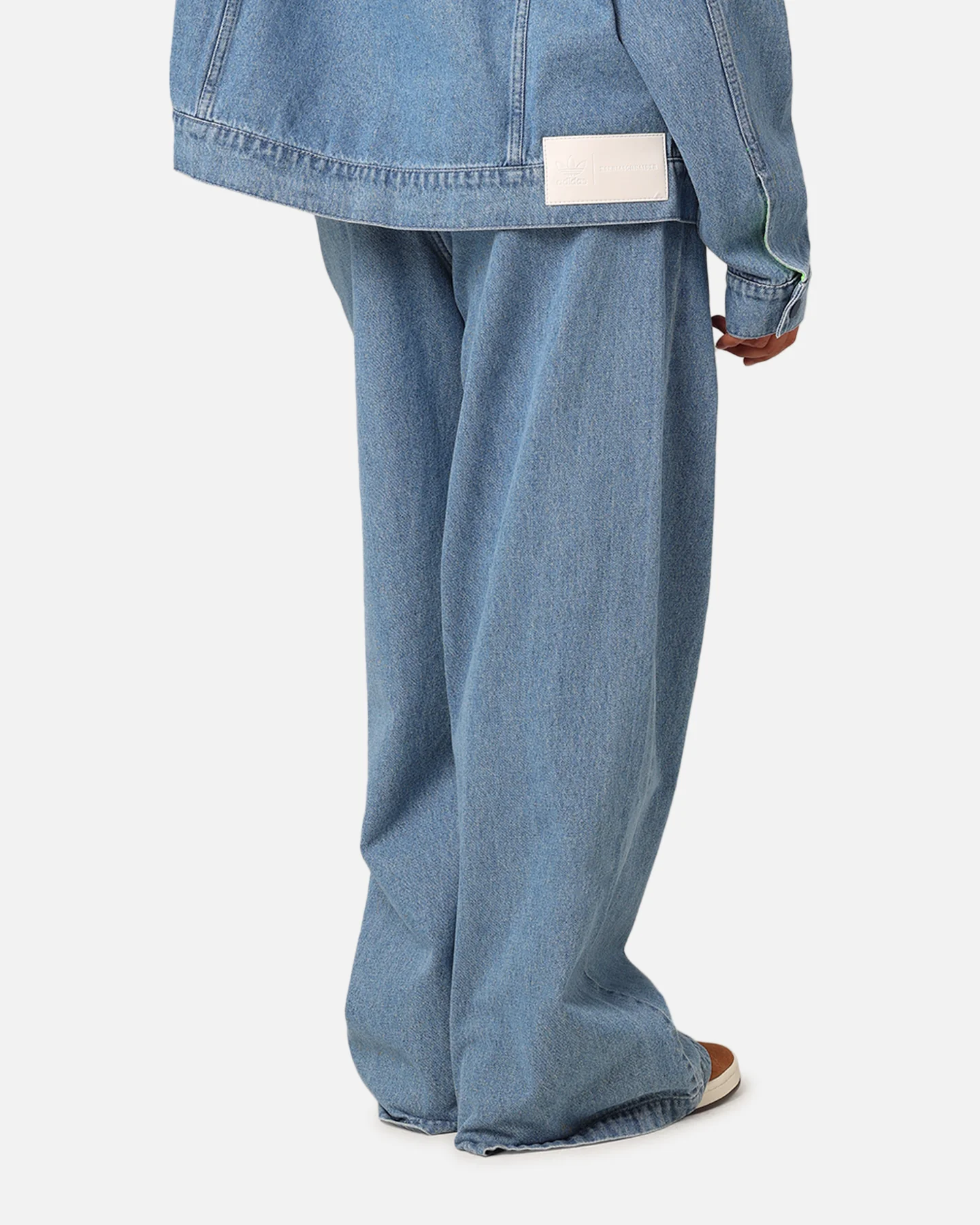 Adidas X KSENIASCHNAIDER Women's 3-Stripe Jeans Light Denim - Image 5