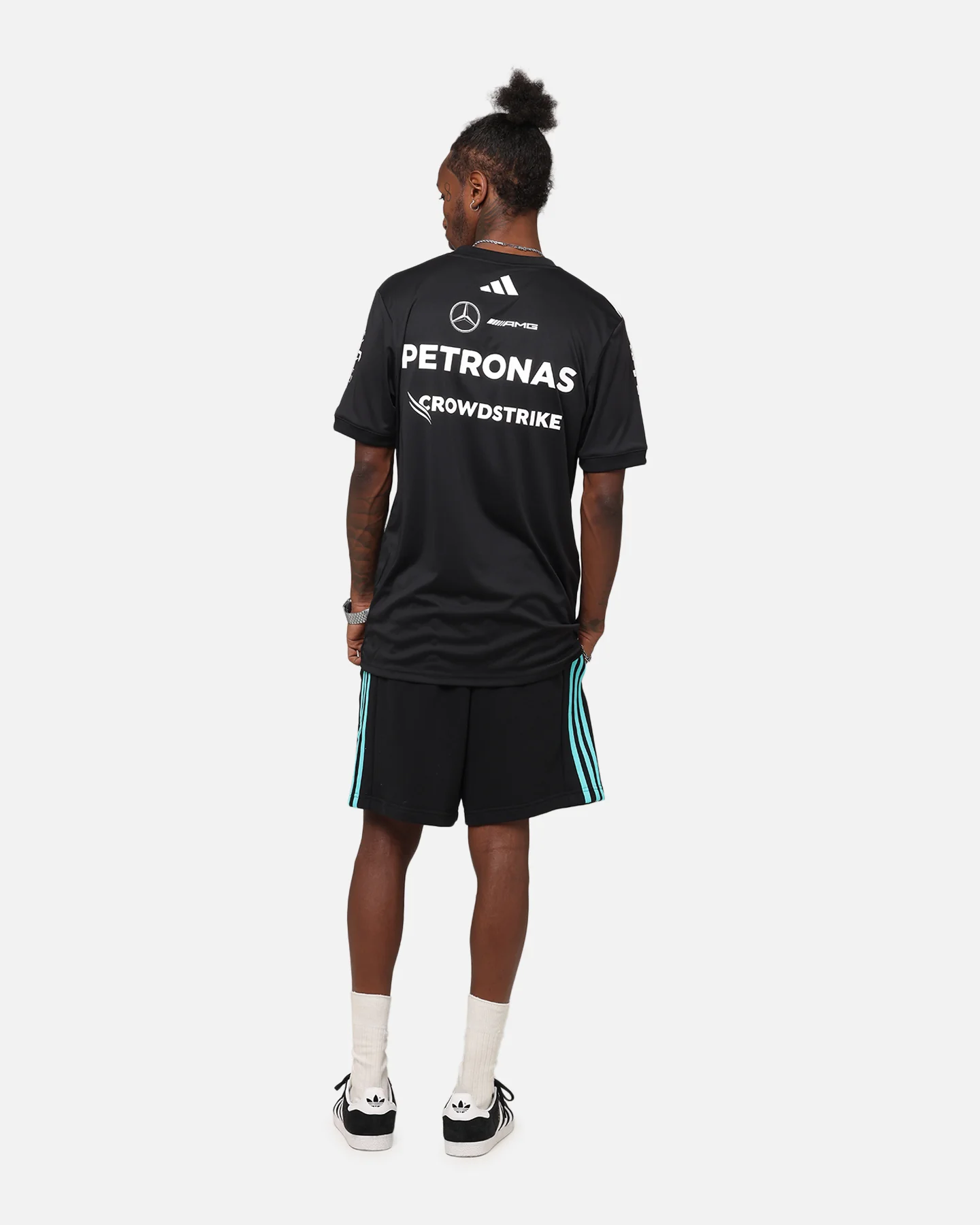 adidas x Mercedes-AMG PETRONAS Formula One F1 2025 Team Driver T-Shirt Black - Image 4