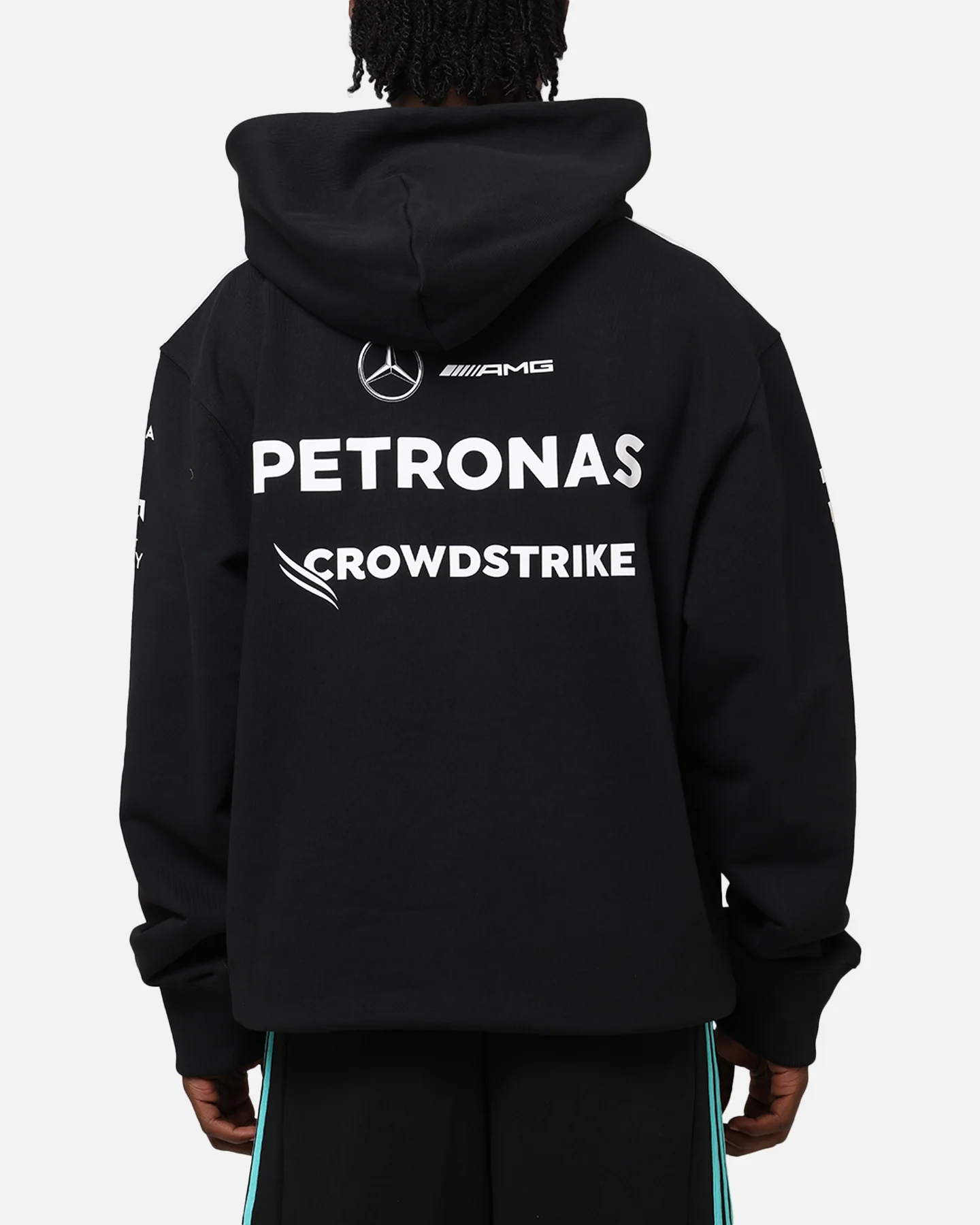 adidas x Mercedes-AMG PETRONAS Formula One F1 2025 Team Hoodie Black/White - Image 2