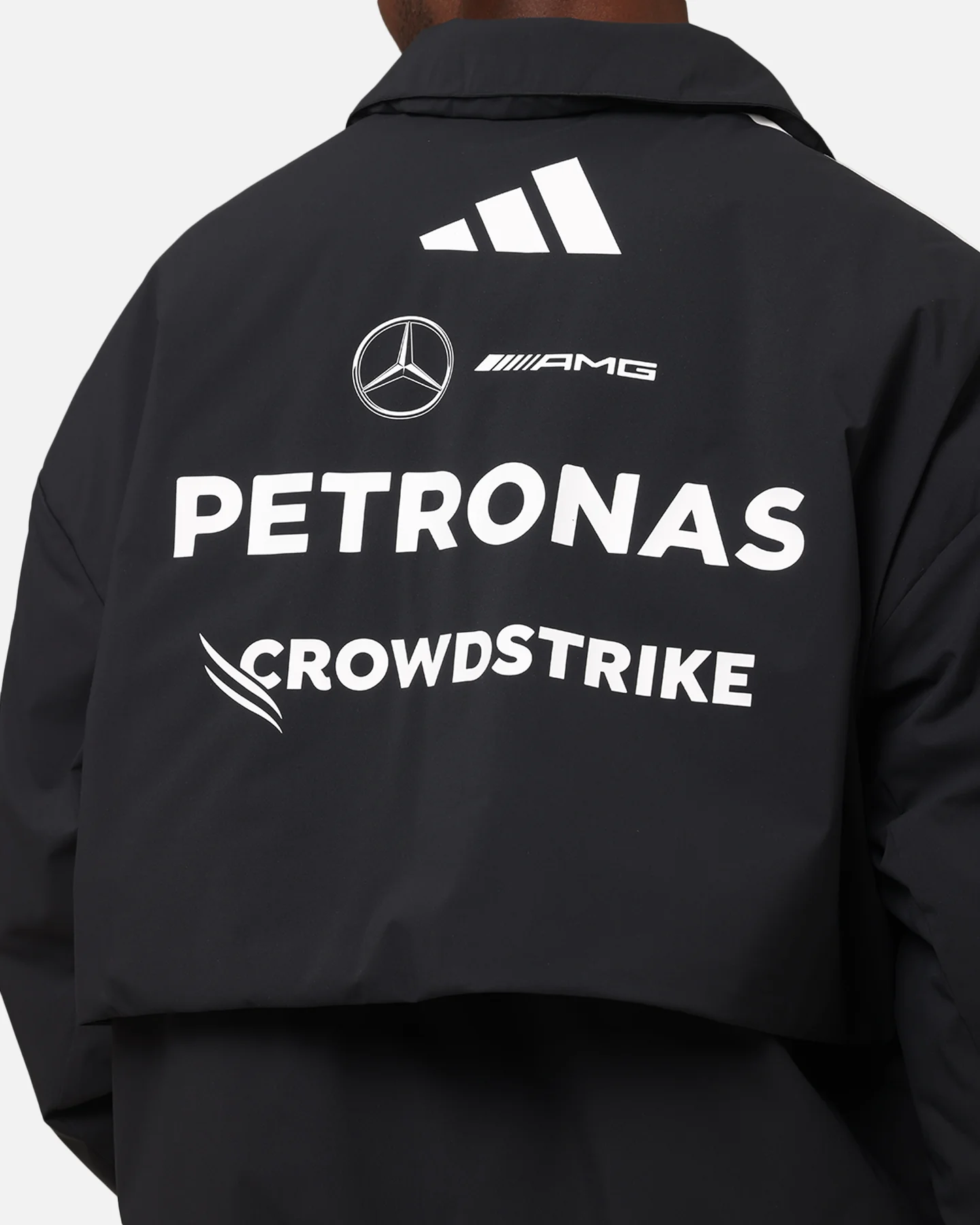 adidas x Mercedes-AMG PETRONAS Formula One F1 2025 Team Jacket Black/White - Image 8