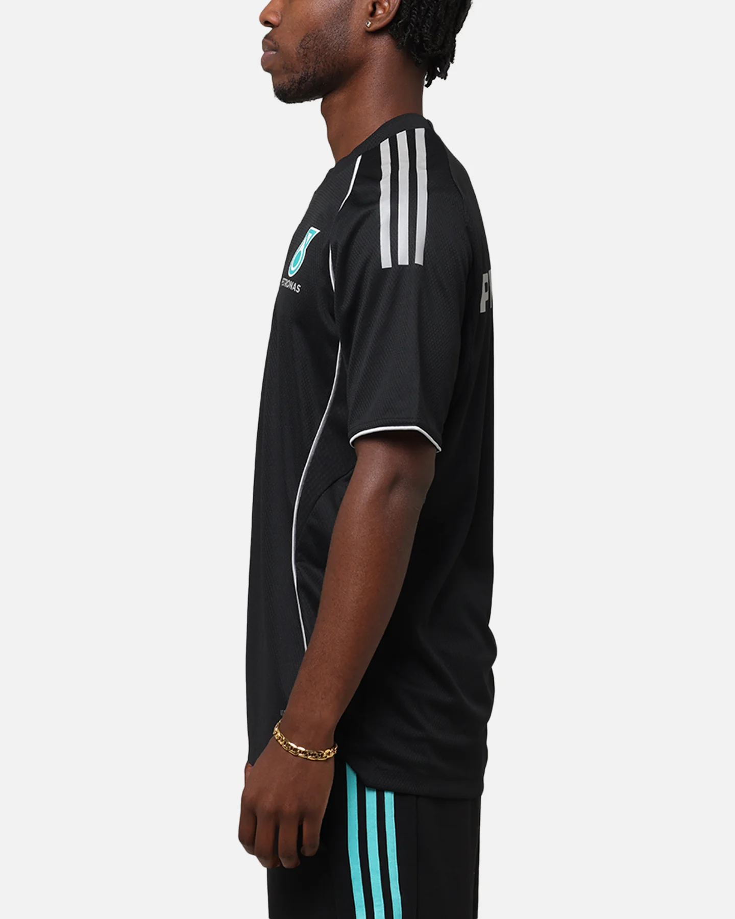 adidas x Mercedes-AMG PETRONAS Formula One F1 DNA T-Shirt Black/Silver - Image 6