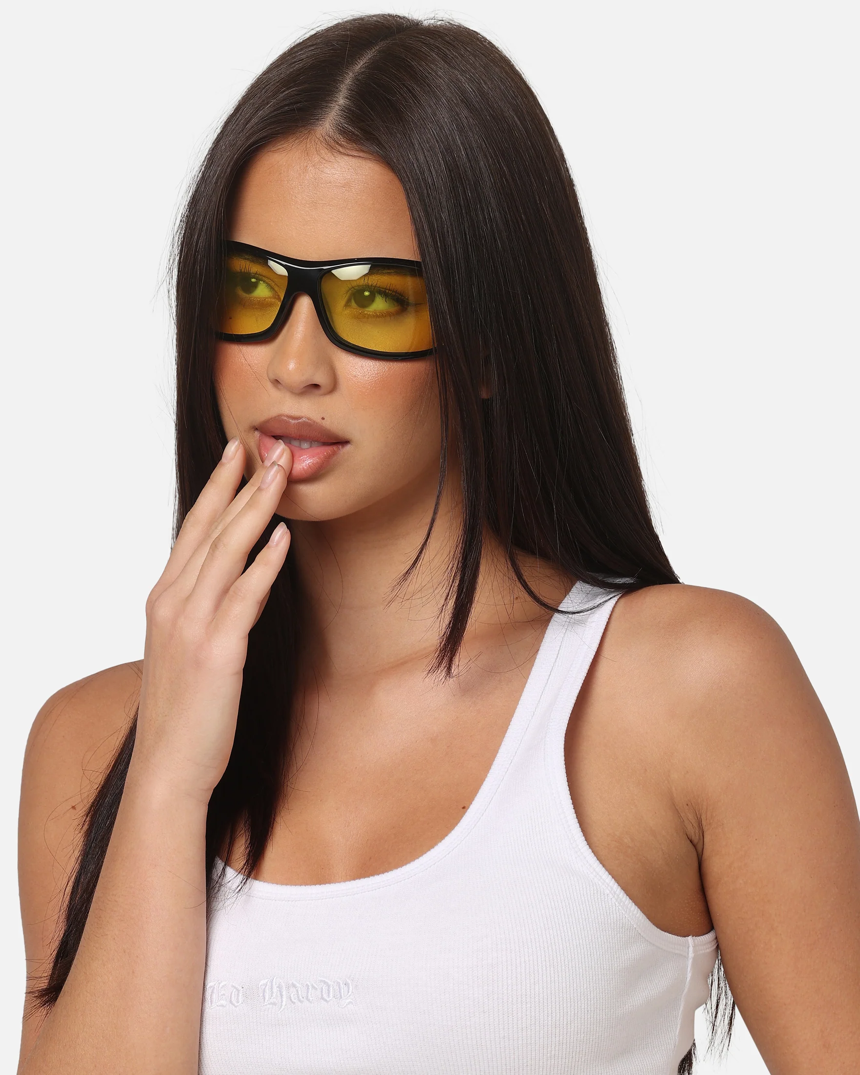 Aire X Von Dutch Outlawed Sunglasses Black/Yellow - Image 2