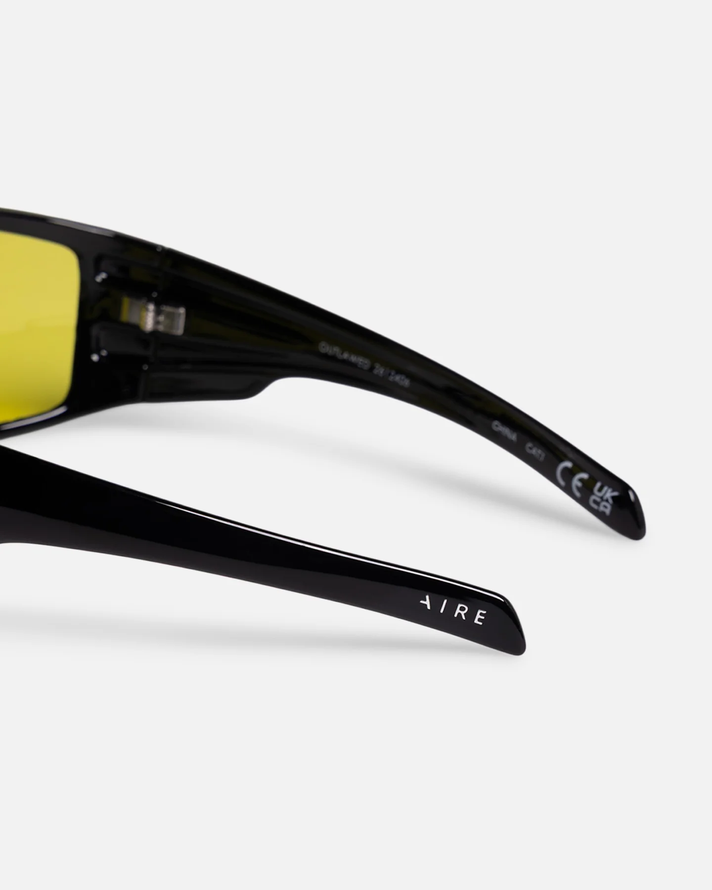 Aire X Von Dutch Outlawed Sunglasses Black/Yellow - Image 7