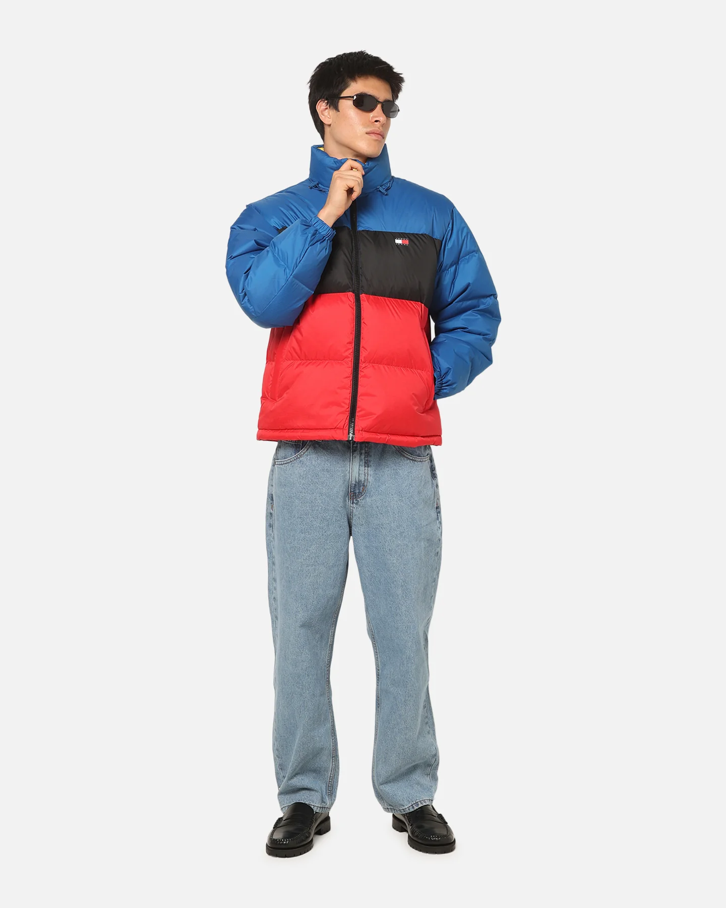 Tommy Jeans Alaskha Colourblock Puffer Jacket Indigo - Image 2