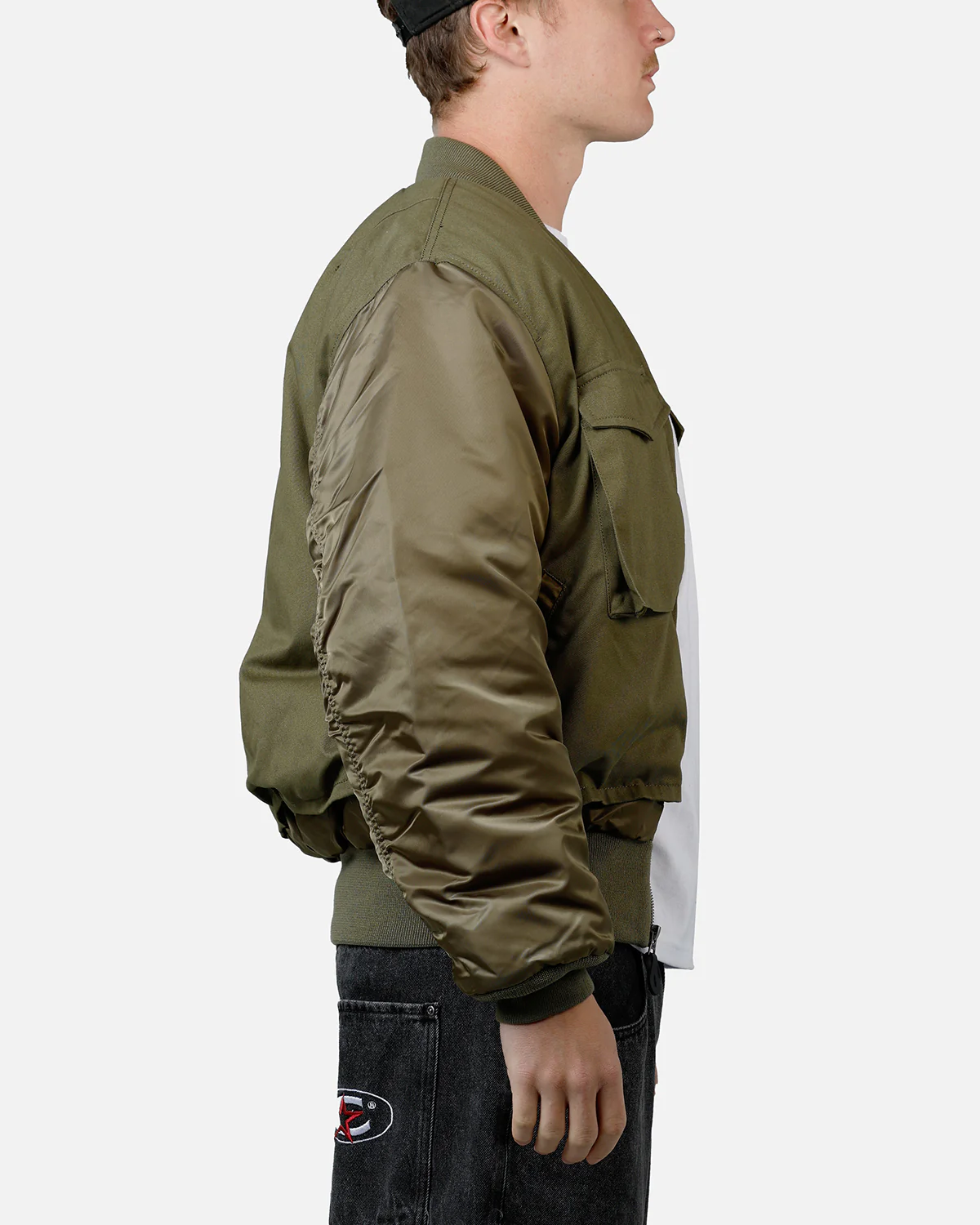 Alpha Industries MA-1 Mixed Cotton Jacket Green - Image 4