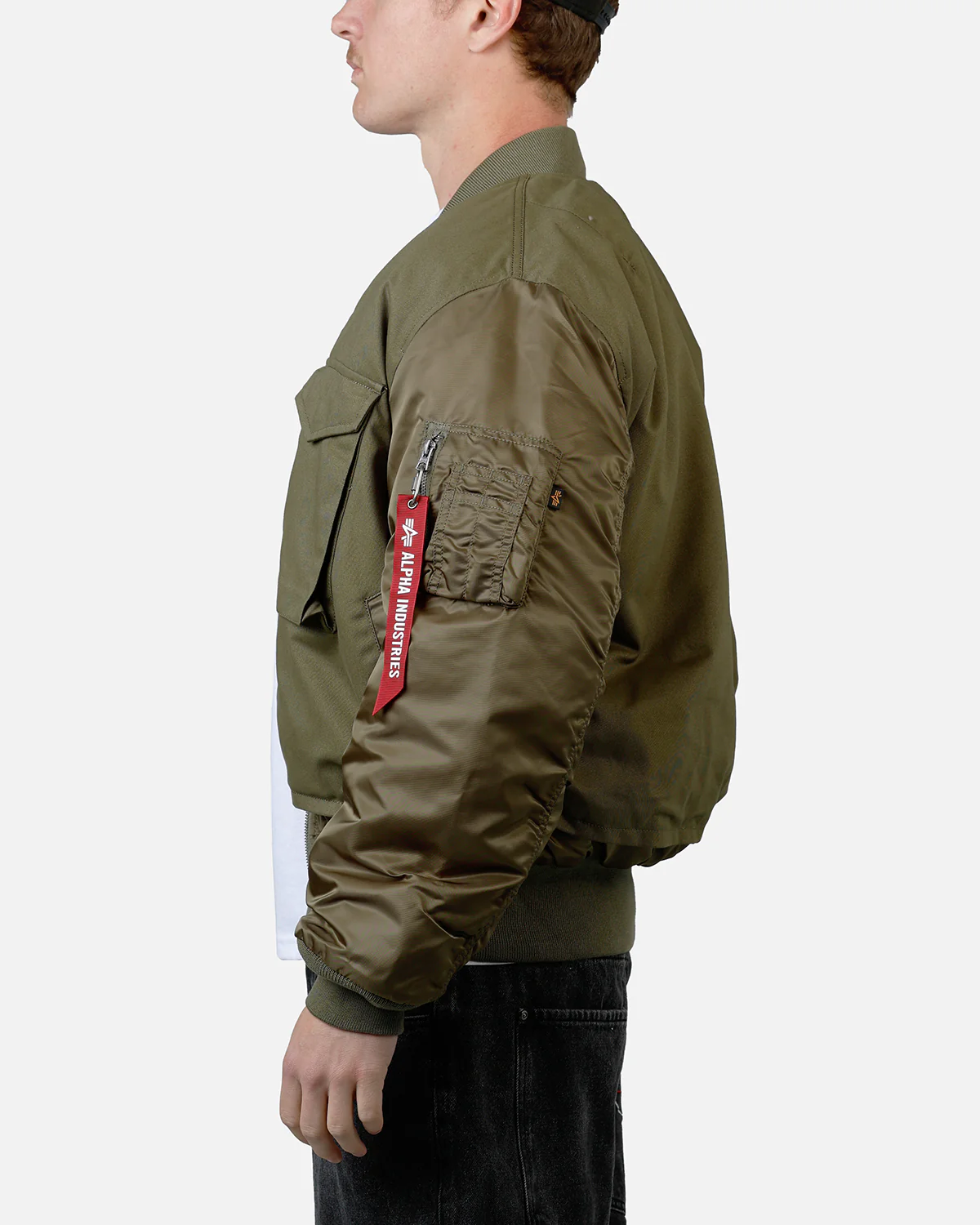 Alpha Industries MA-1 Mixed Cotton Jacket Green - Image 5