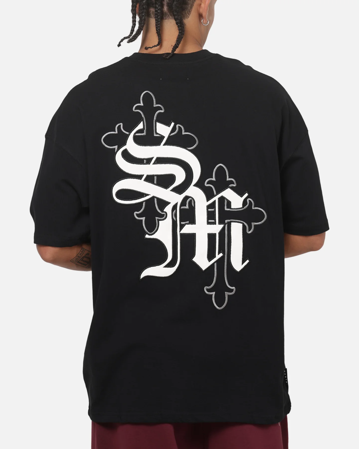 Saint Morta Alter Boxy T-Shirt Black - Image 7