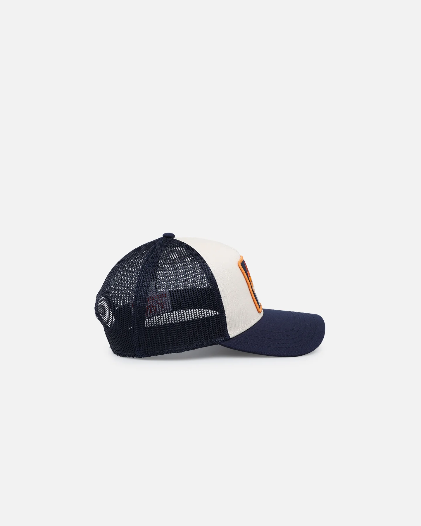 American Needle Twill Valin Patch Trucker Snapback Ivory/Navy - Image 3