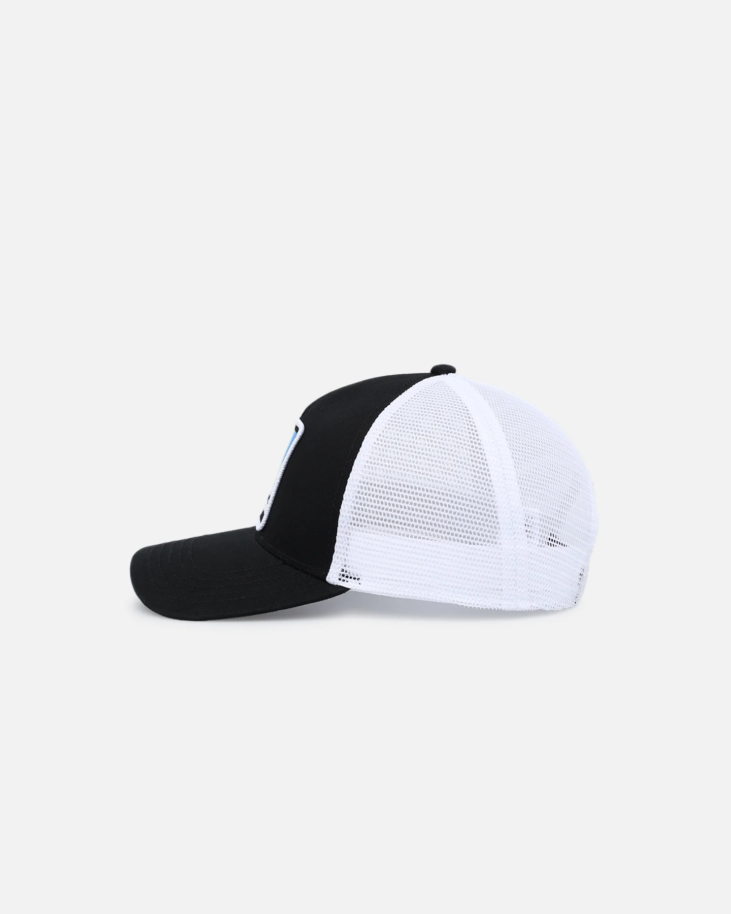 American Needle Twill Valin Patch Trucker Snapback White/Black - Image 4