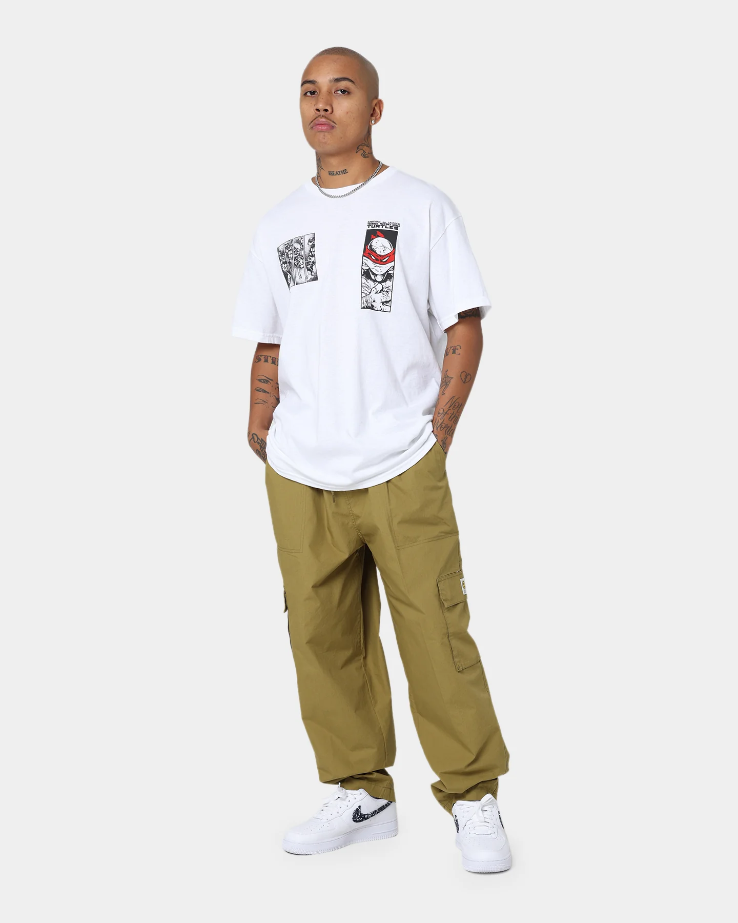 American Thrift American Thrift x Teenage Mutant Ninja Turtles Comic Book T-Shirt White - Image 3