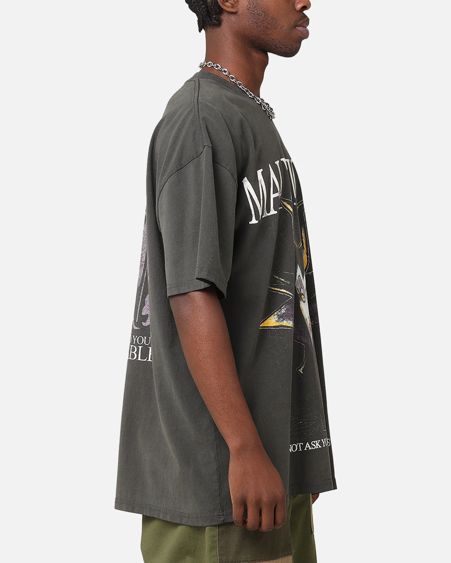 American Thrift Disney Maleficent Heavy T-Shirt Black Wash - Image 4