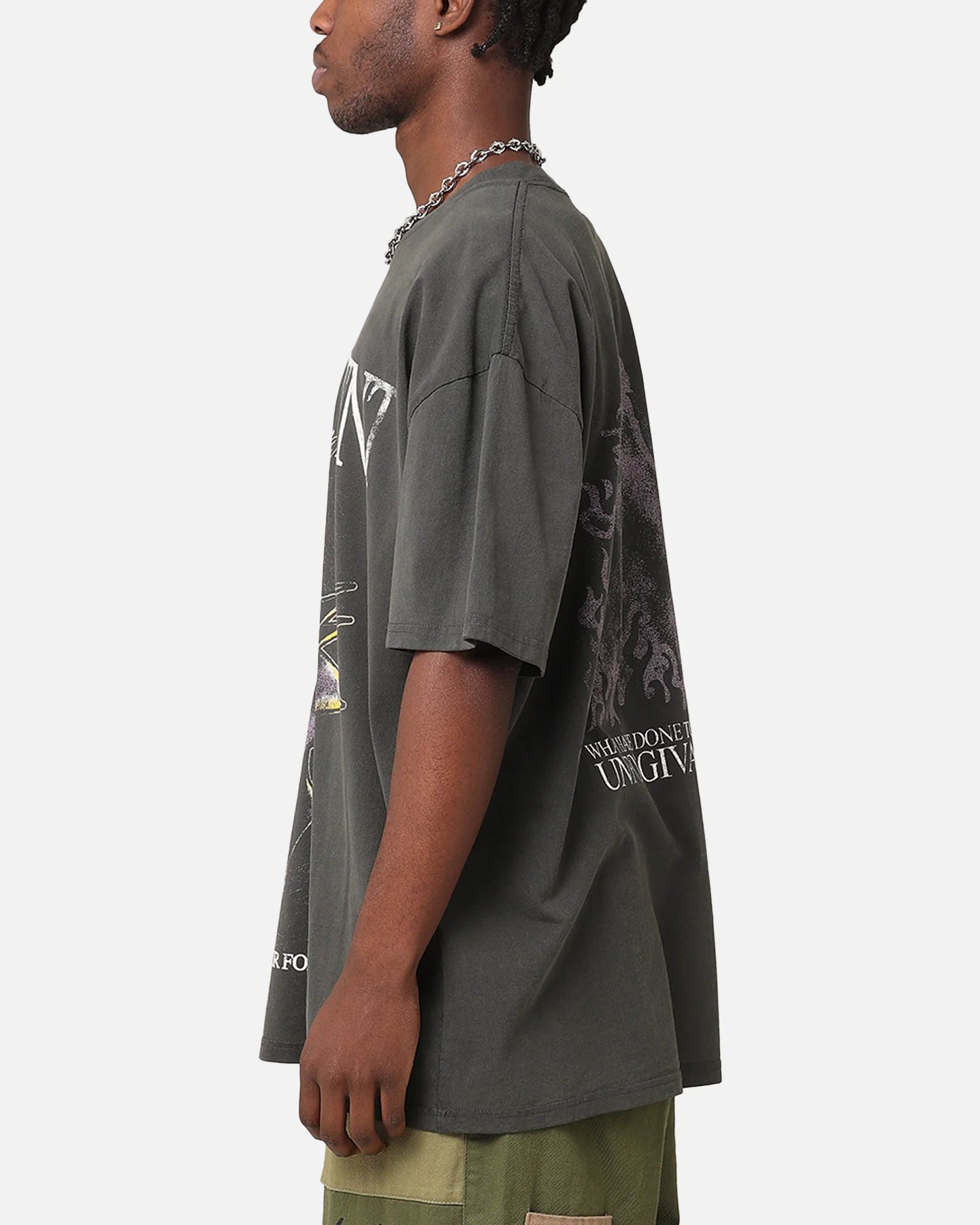 American Thrift Disney Maleficent Heavy T-Shirt Black Wash - Image 5