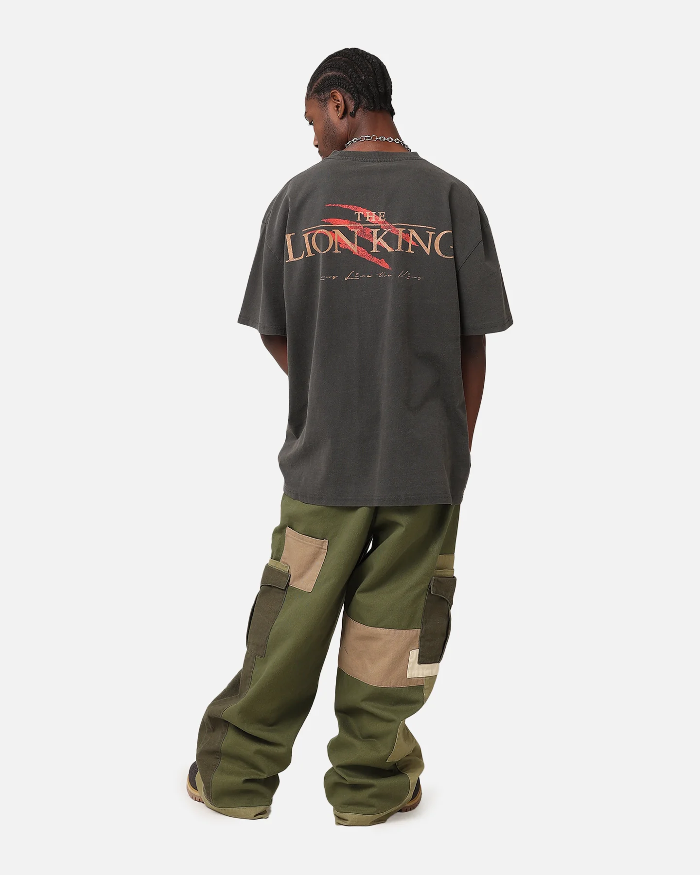 American Thrift Disney The Lion King Scar Heavy T-Shirt Black Wash - Image 4