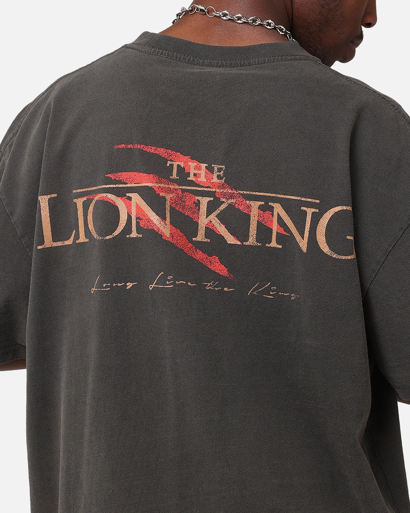 American Thrift Disney The Lion King Scar Heavy T-Shirt Black Wash - Image 7