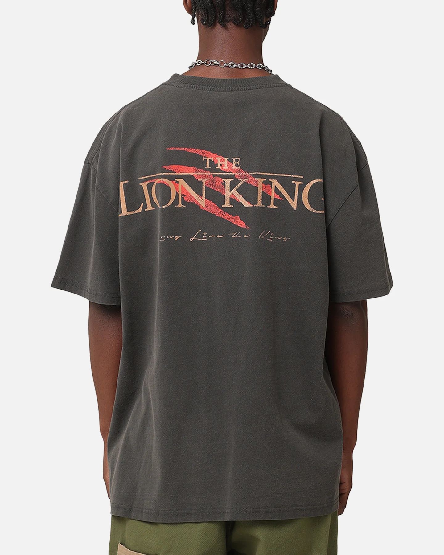 American Thrift Disney The Lion King Scar Heavyweight T-Shirt Black Wash - Image 2