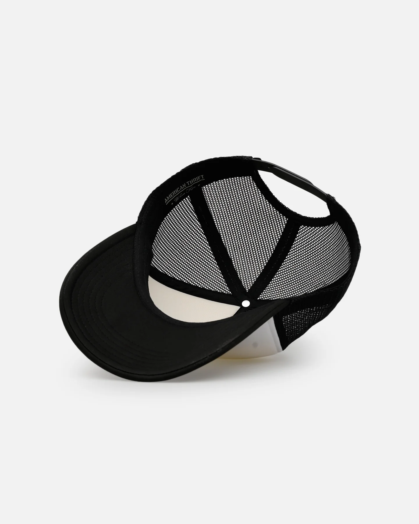 American Thrift Essential Trucker Snapback Black/White - Image 6
