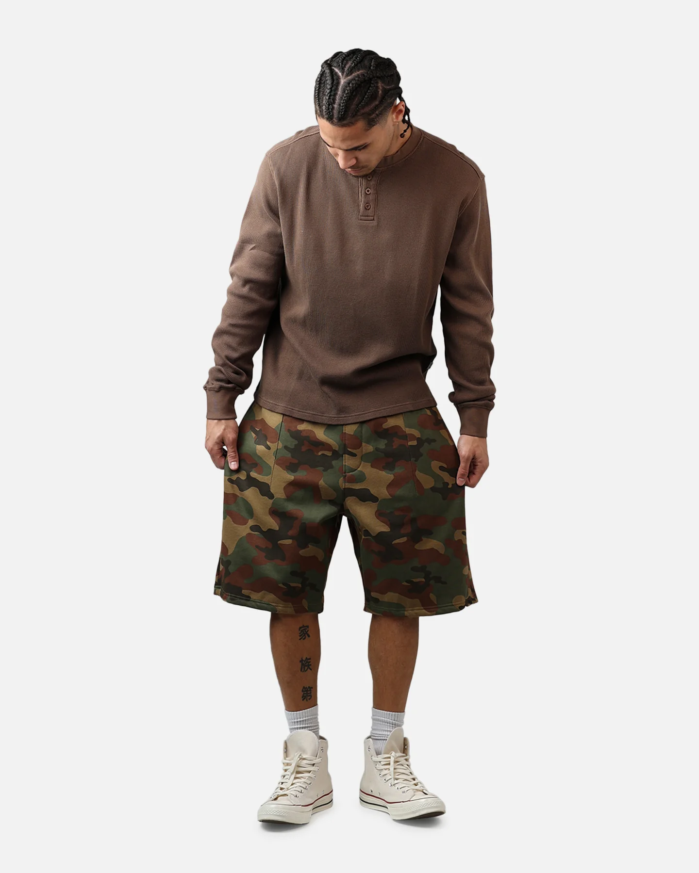 American Thrift Fleece Shorts Camo - Image 2