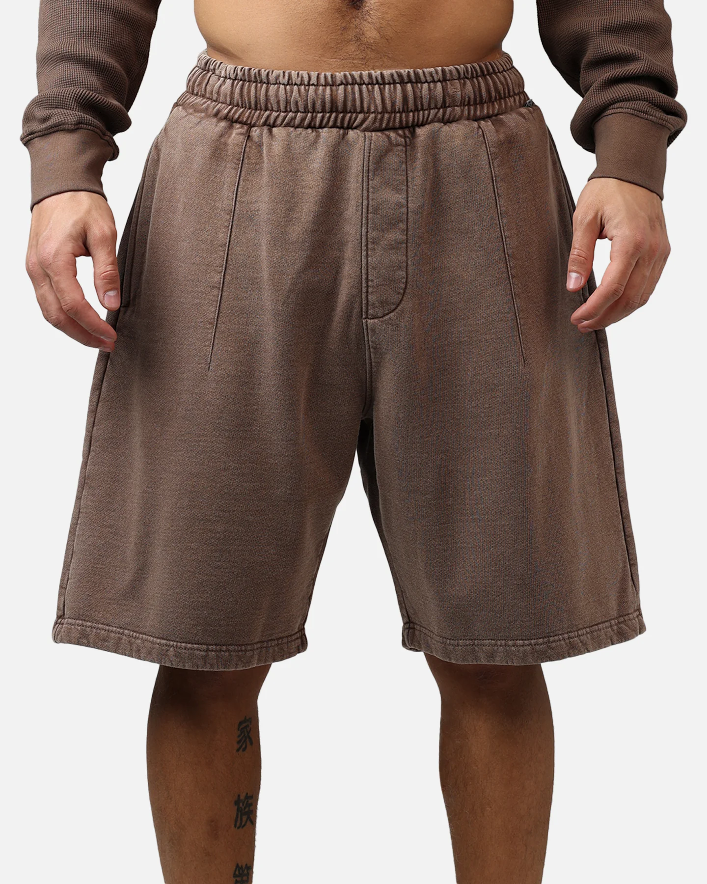 American Thrift Fleece Shorts Washed Brown - Image 10