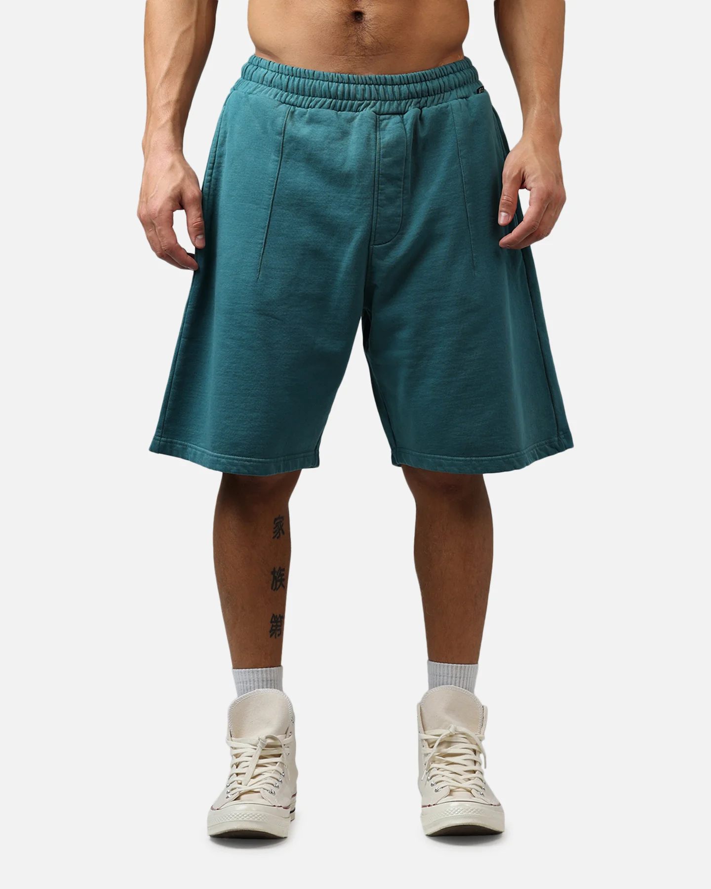 American Thrift Fleece Shorts Washed Teal - Image 6