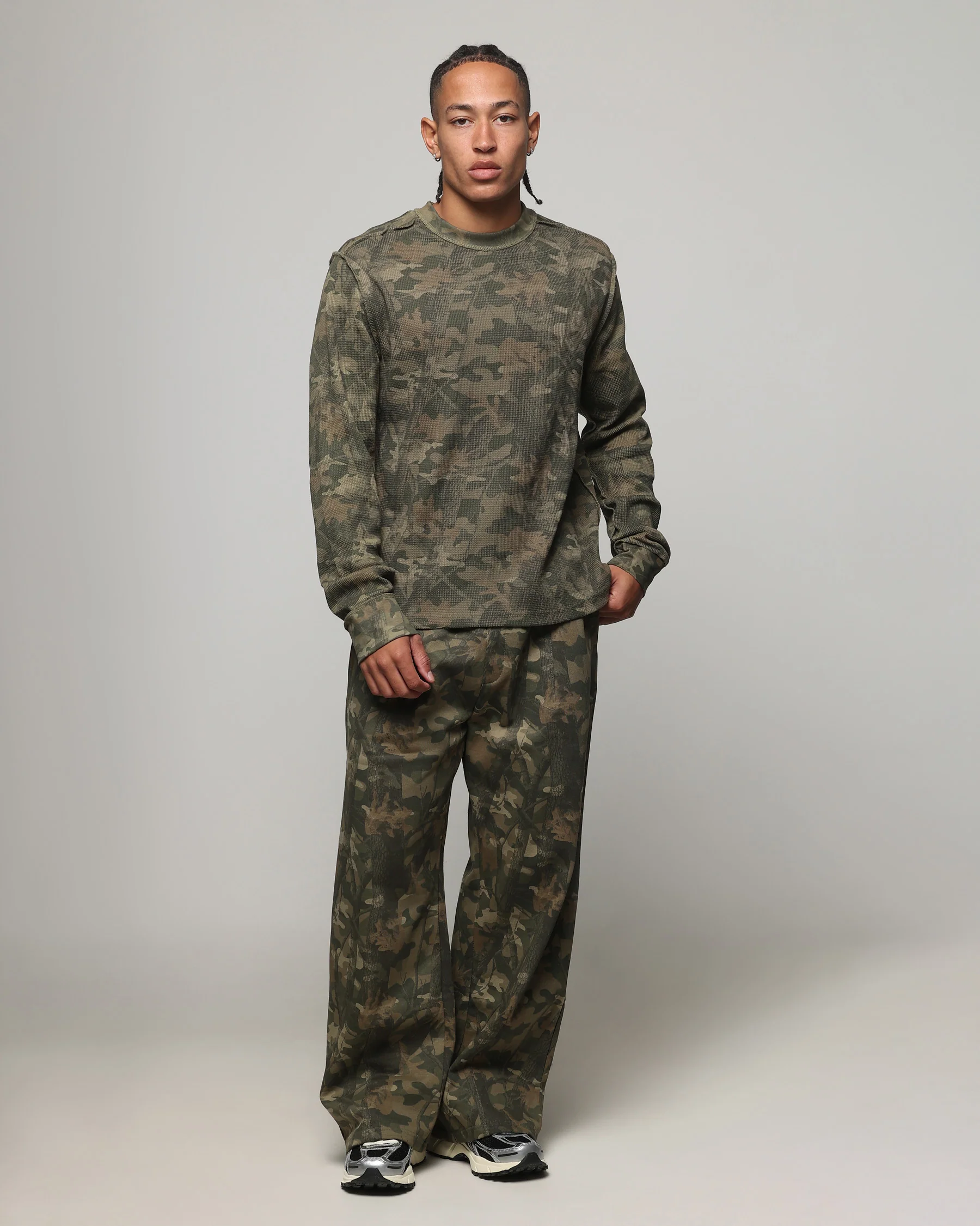 American Thrift Long Sleeve Thermal T-Shirt Camo - Image 3