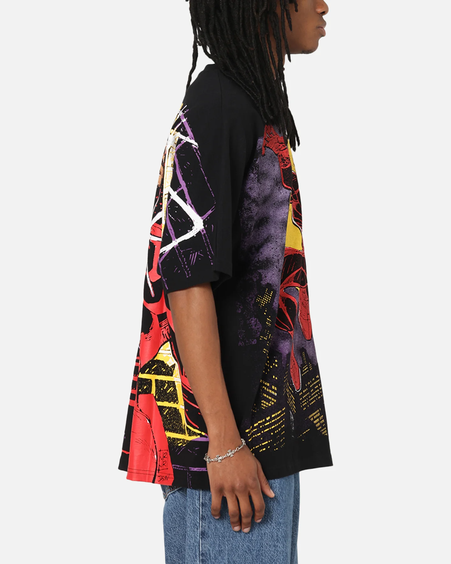 73Studio Marvel Daredevil All Over Print T-Shirt Black - Image 5