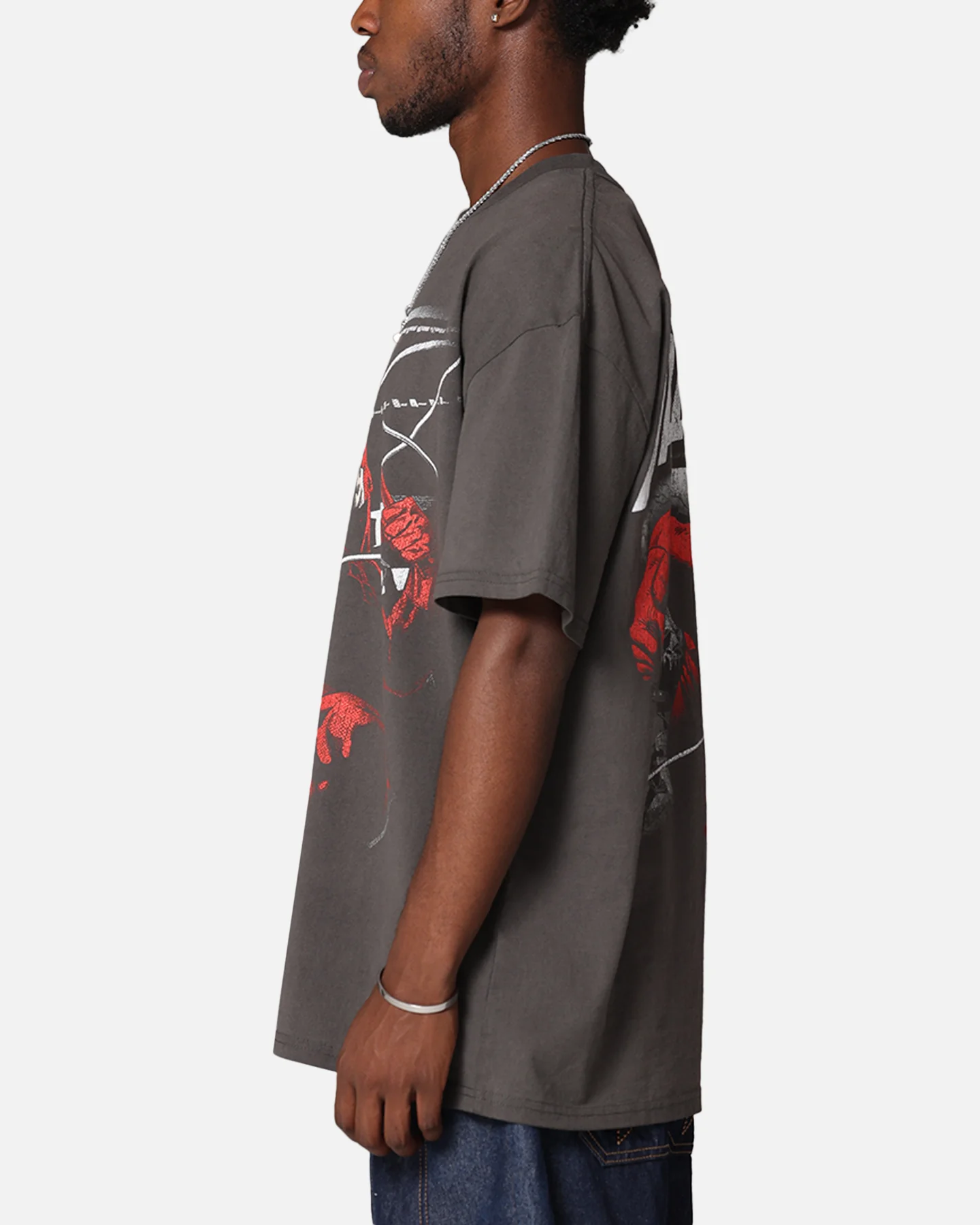 American Thrift Marvel Daredevil Poster Heavy T-Shirt Black Wash - Image 6