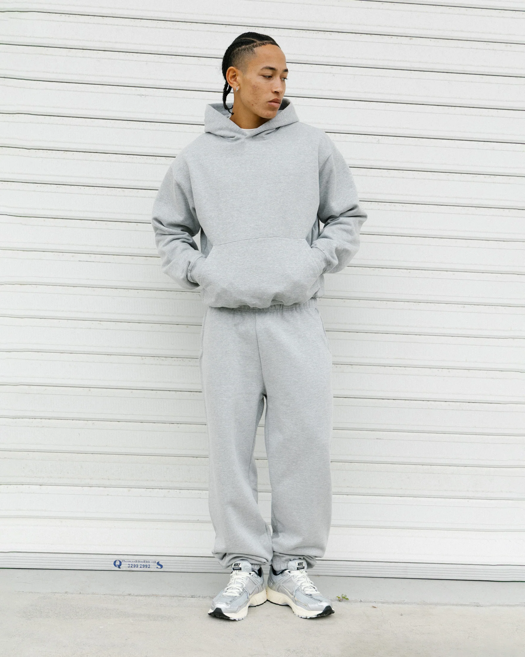 American Thrift Pullover Hoodie Grey Heather - Image 4