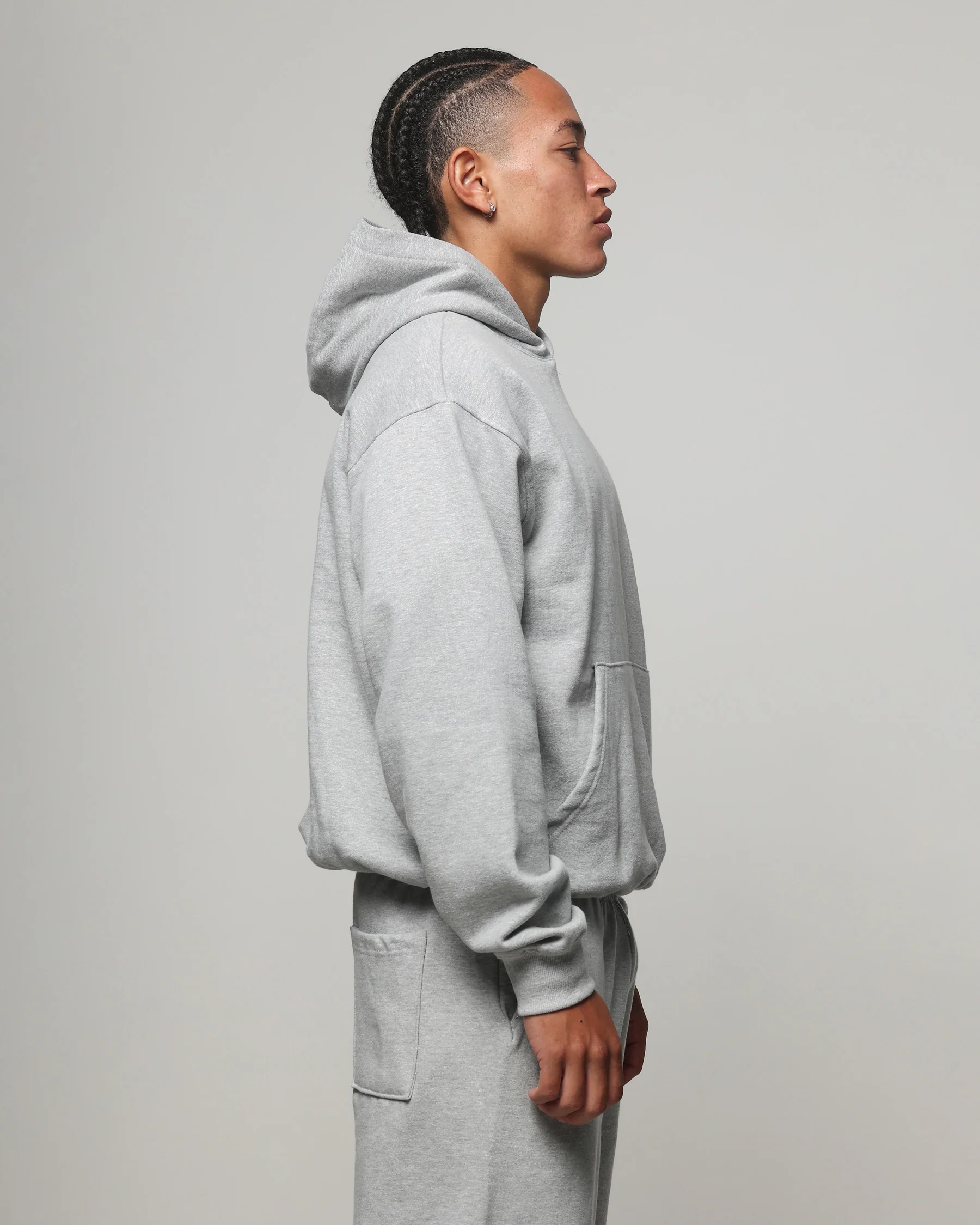 American Thrift Pullover Hoodie Grey Heather - Image 6