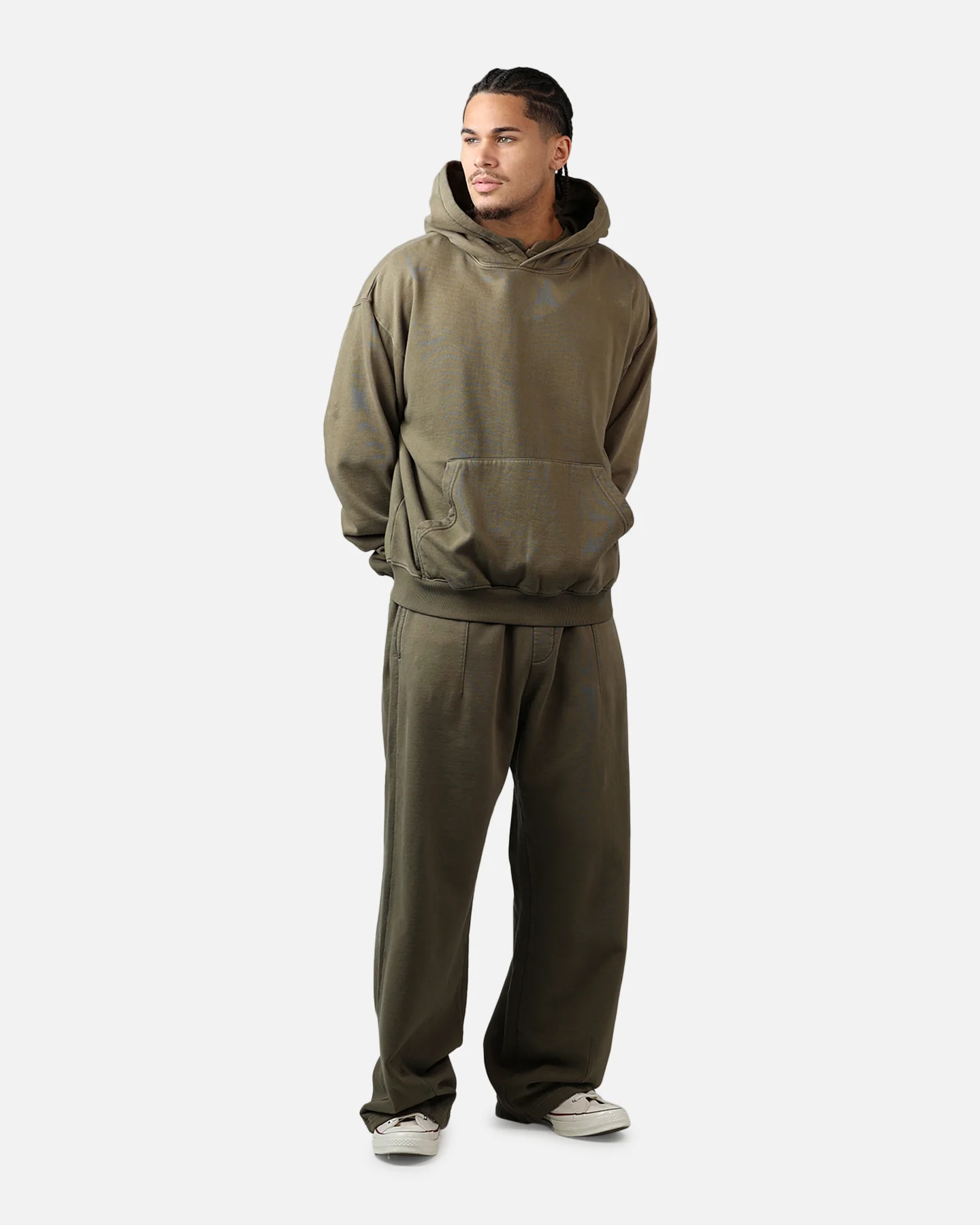 American Thrift Pullover Hoodie Washed Olive - Image 3