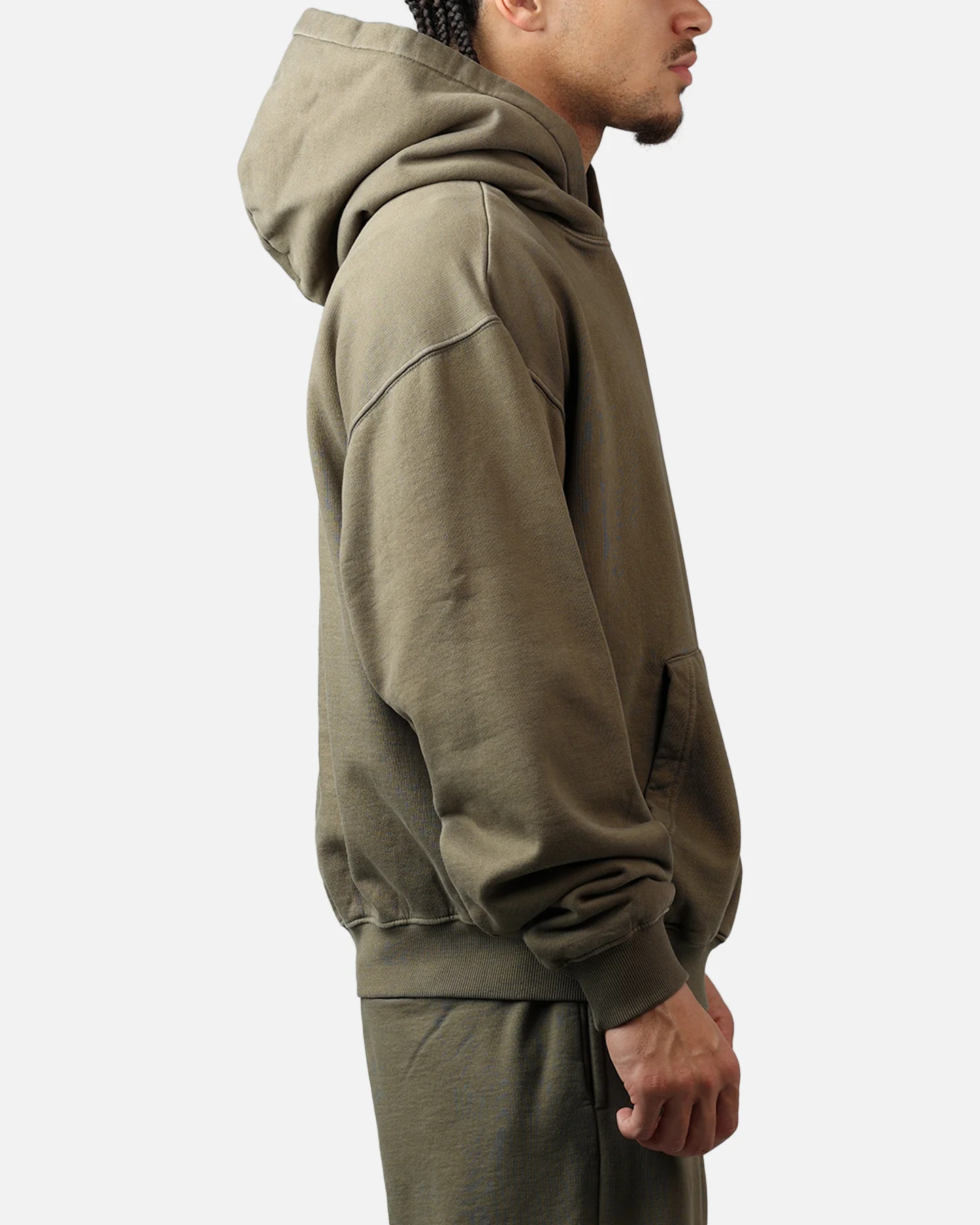 American Thrift Pullover Hoodie Washed Olive - Image 4