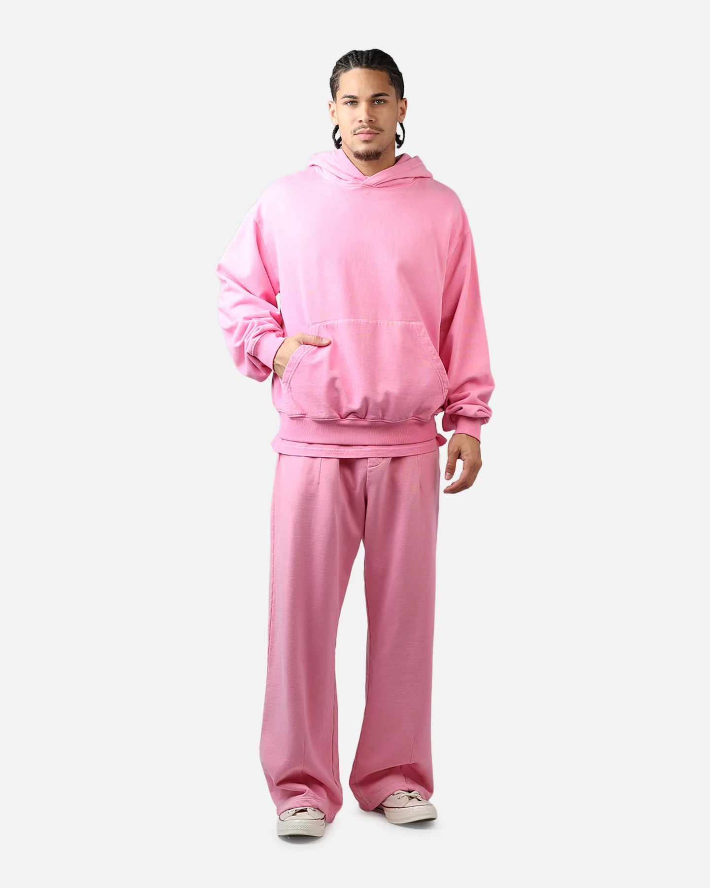 American Thrift Pullover Hoodie Washed Pink - Image 3