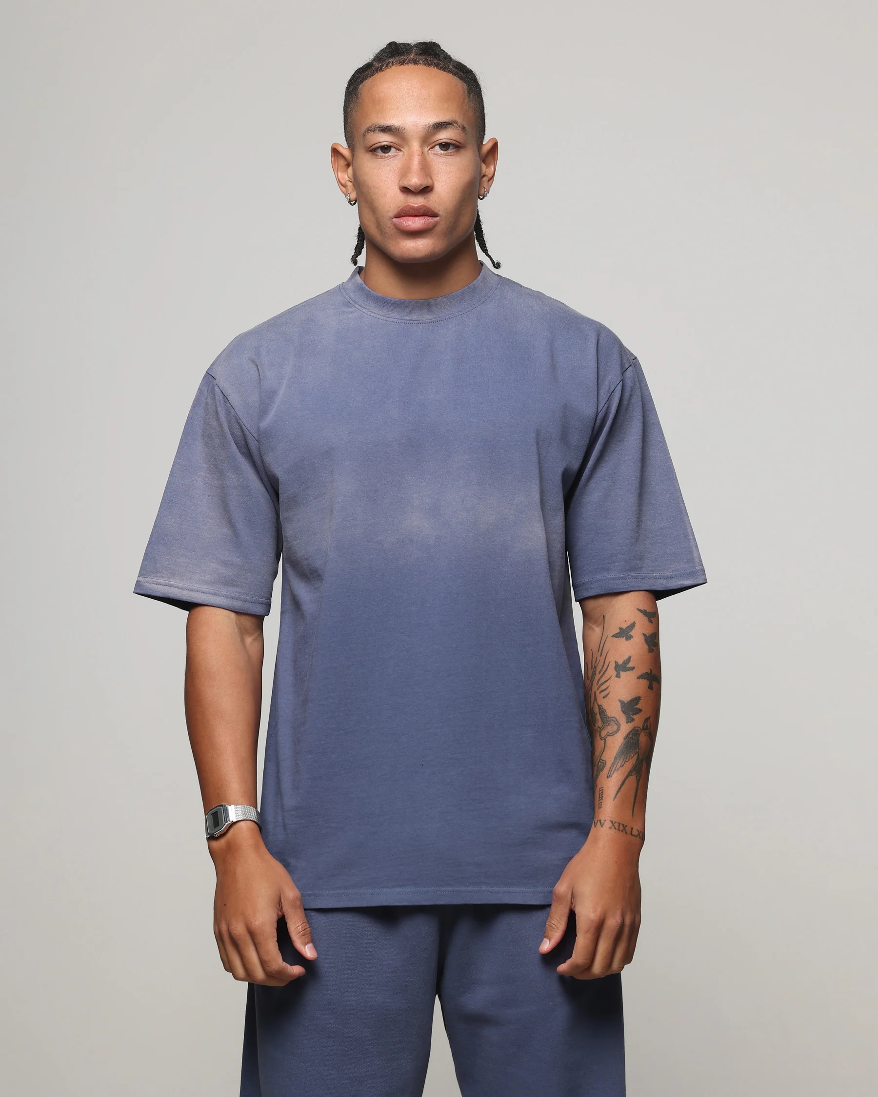 American Thrift Short Sleeve T-Shirt Washed Blue