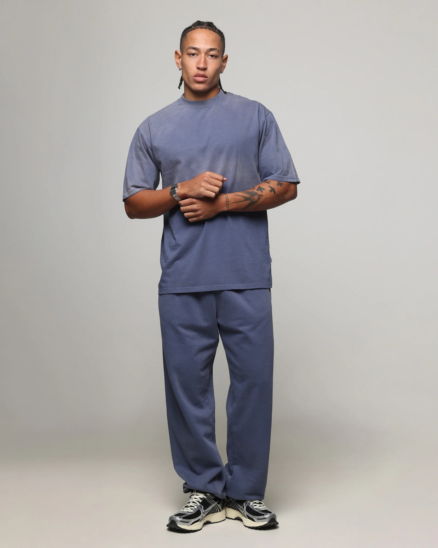 American Thrift Short Sleeve T-Shirt Washed Blue - Image 3