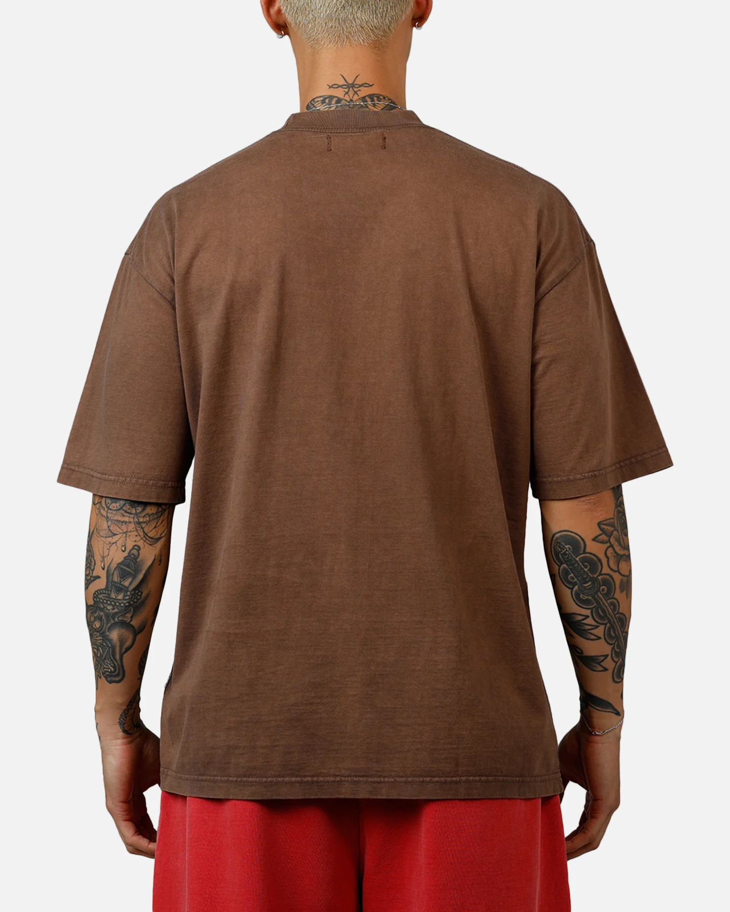 American Thrift Short Sleeve T-Shirt Washed Brown - Image 2