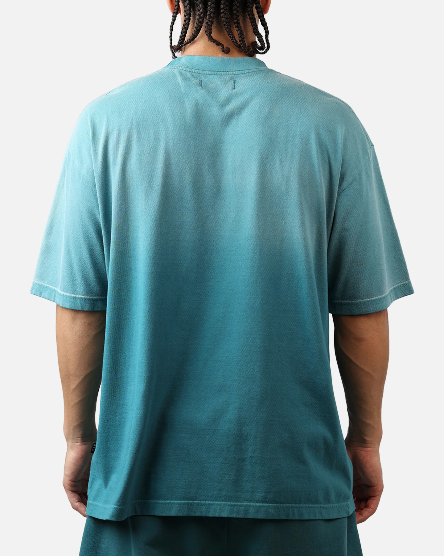 American Thrift Short Sleeve T-Shirt Washed Teal - Image 2