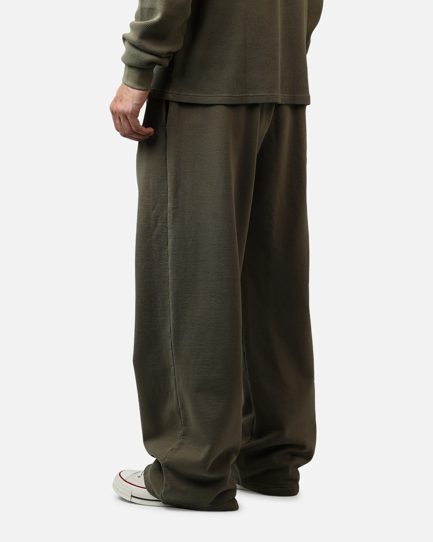American Thrift Wide Leg Pants Washed Olive - Image 4