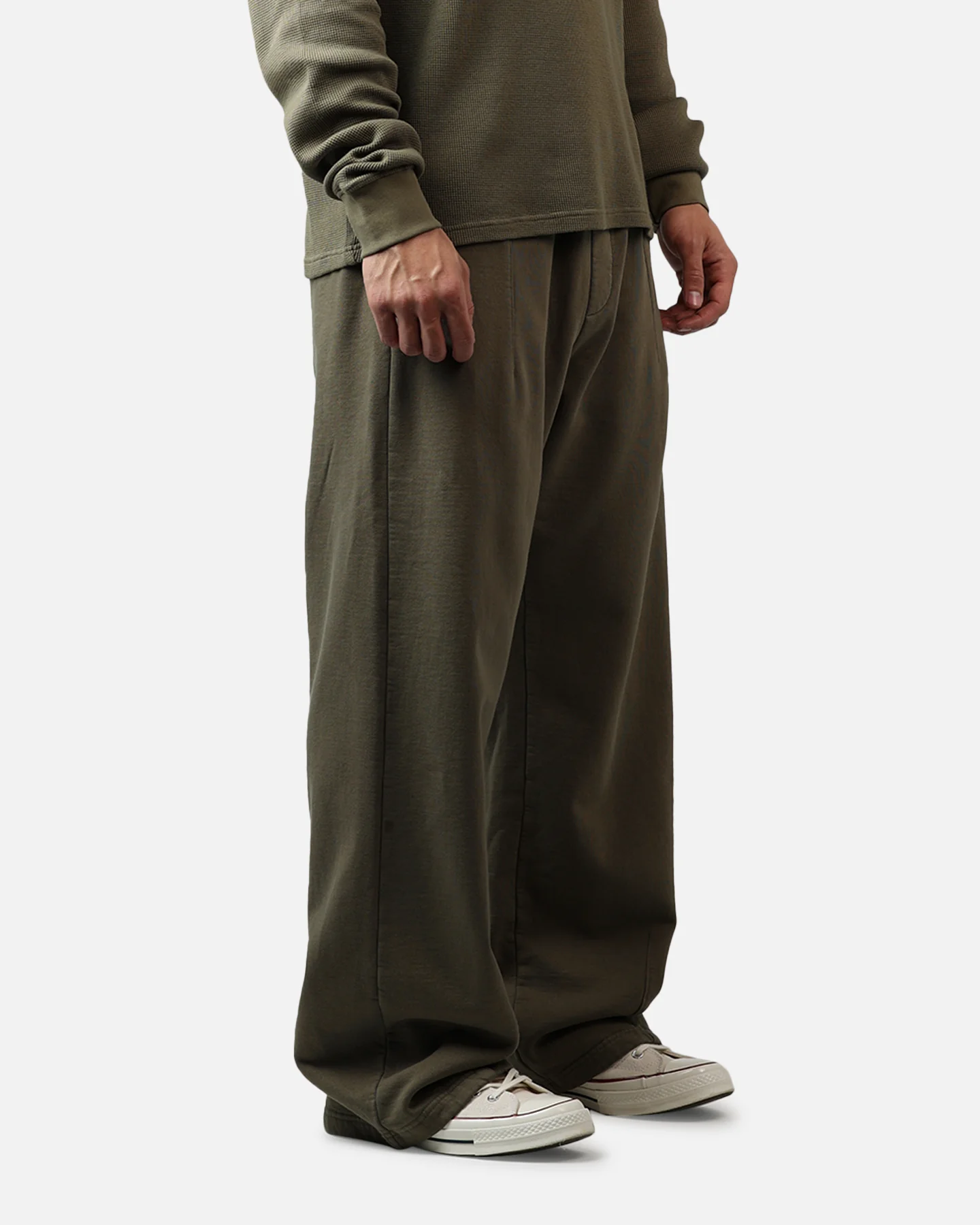 American Thrift Wide Leg Pants Washed Olive - Image 5