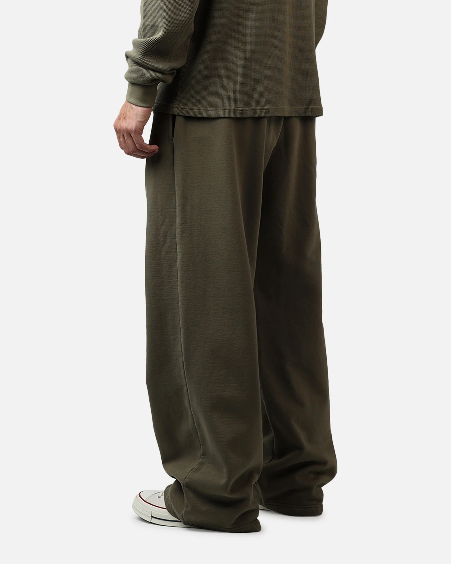 American Thrift Wide Leg Pants Washed Olive - Image 6