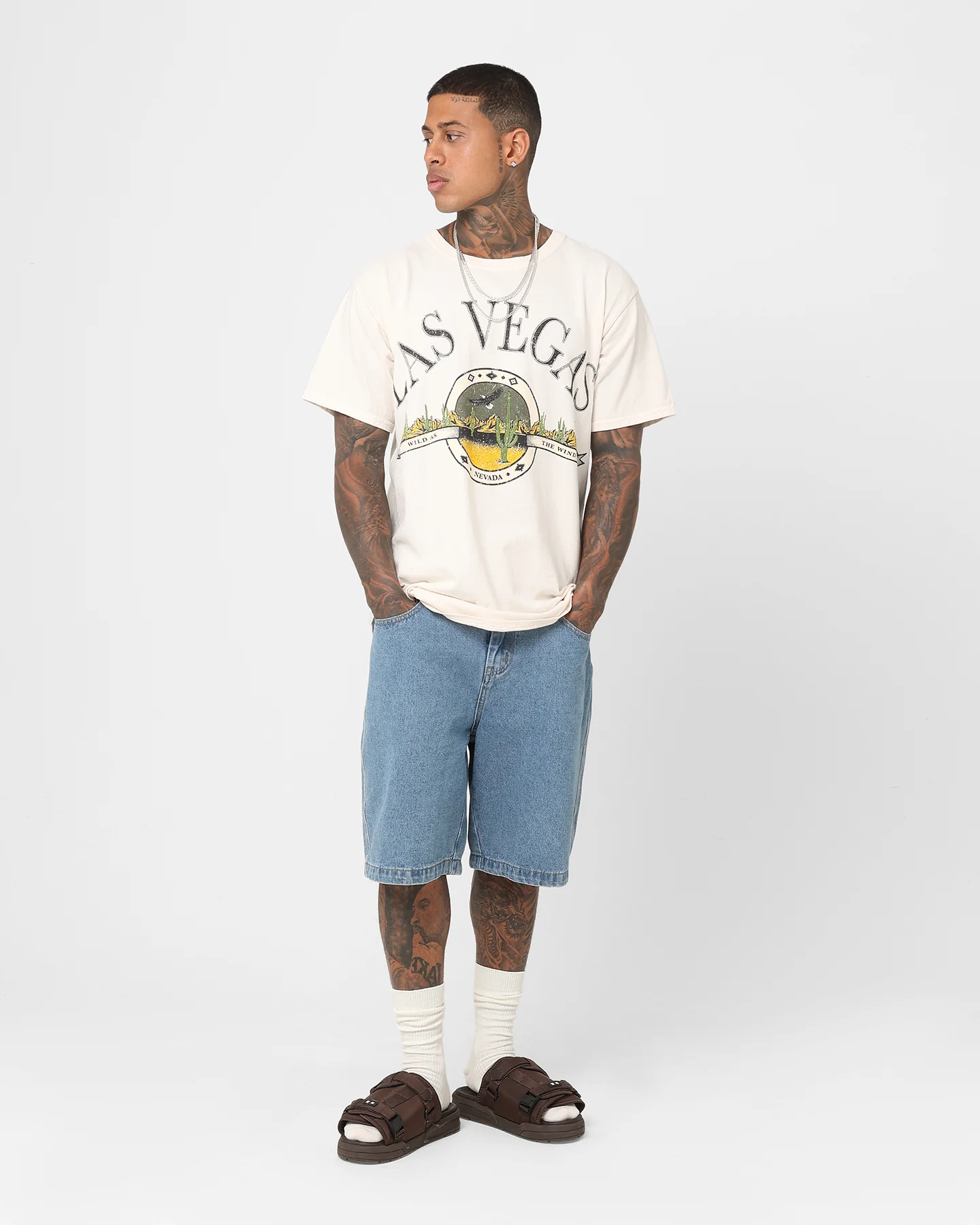 American Thrift Wild As The Wind Vintage T-Shirt Off White - Image 3