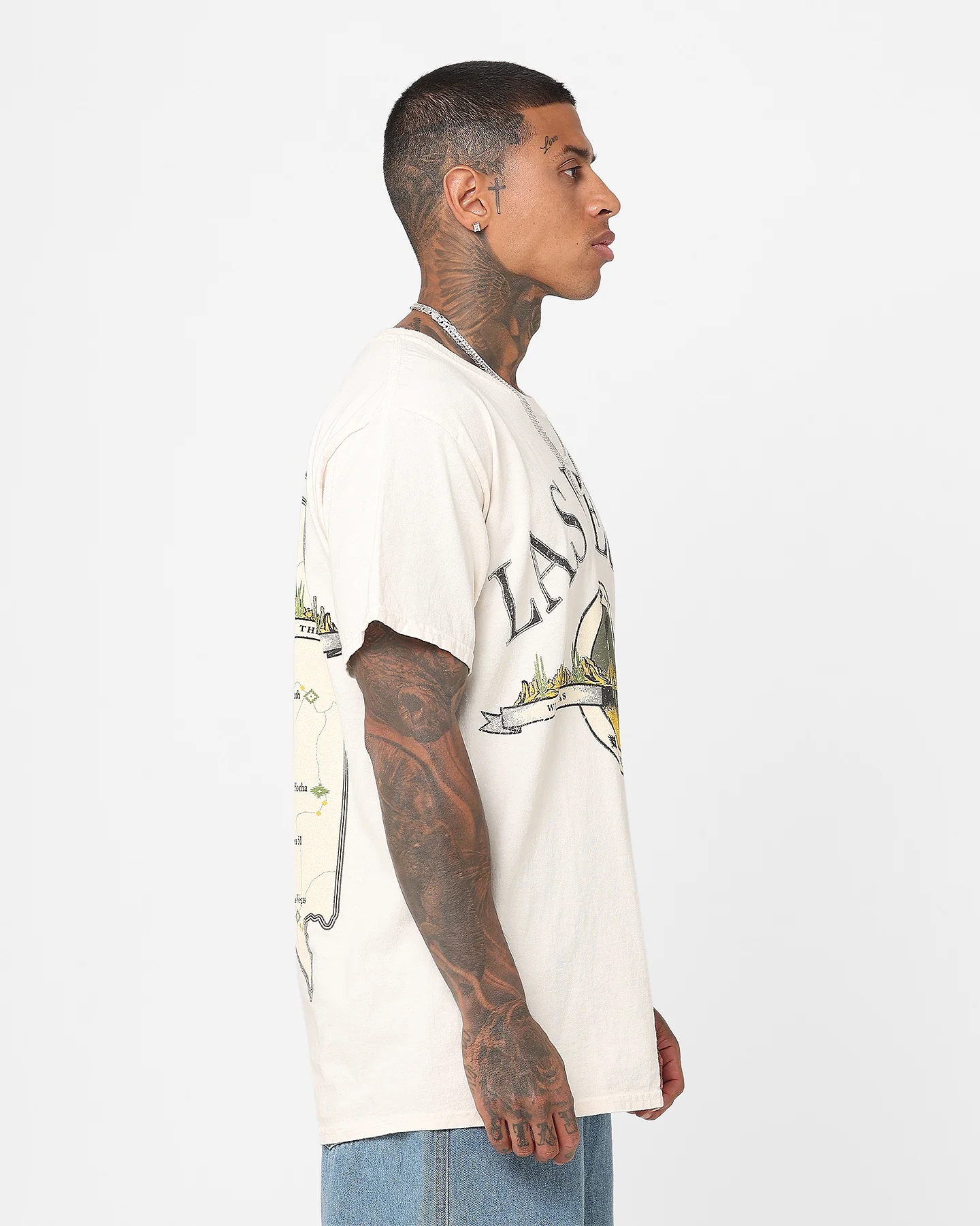 American Thrift Wild As The Wind Vintage T-Shirt Off White - Image 6