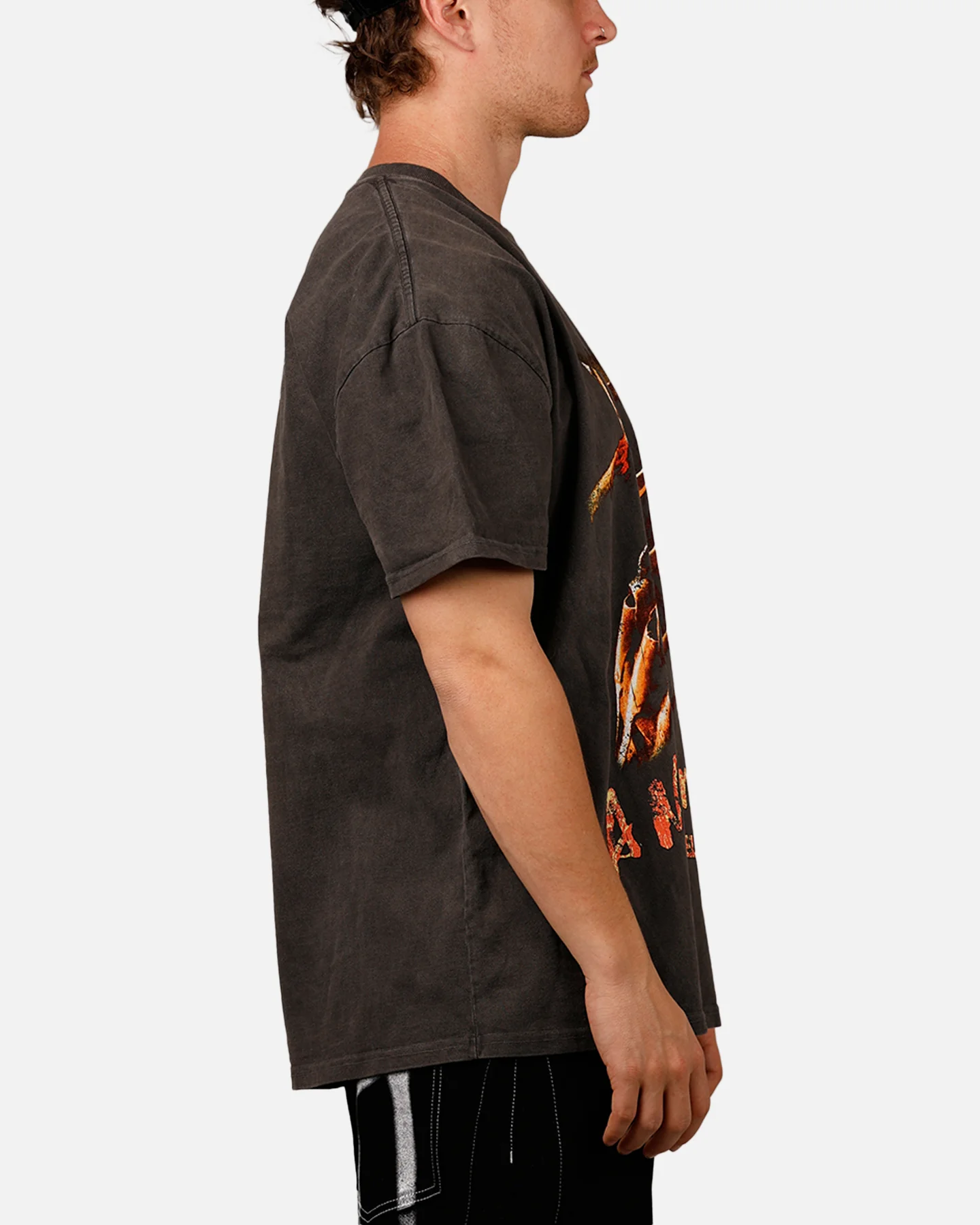 American Thrift X A Nightmare on Elm Street 'Horror Classics' Claw Heavy T-Shirt Black Wash - Image 4
