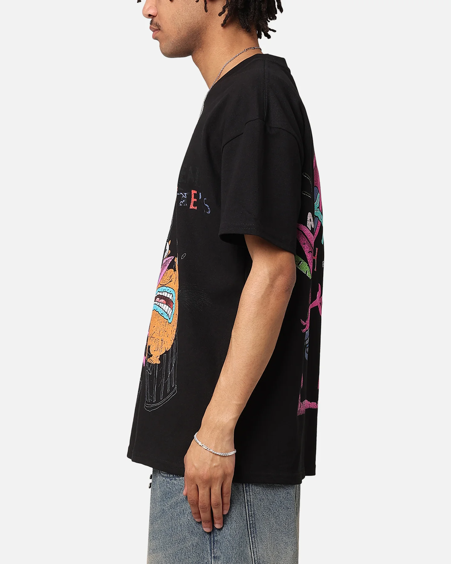 American Thrift x Aaahh!!! Real Monsters Monsters Heavyweight Vintage T-Shirt Black - Image 6
