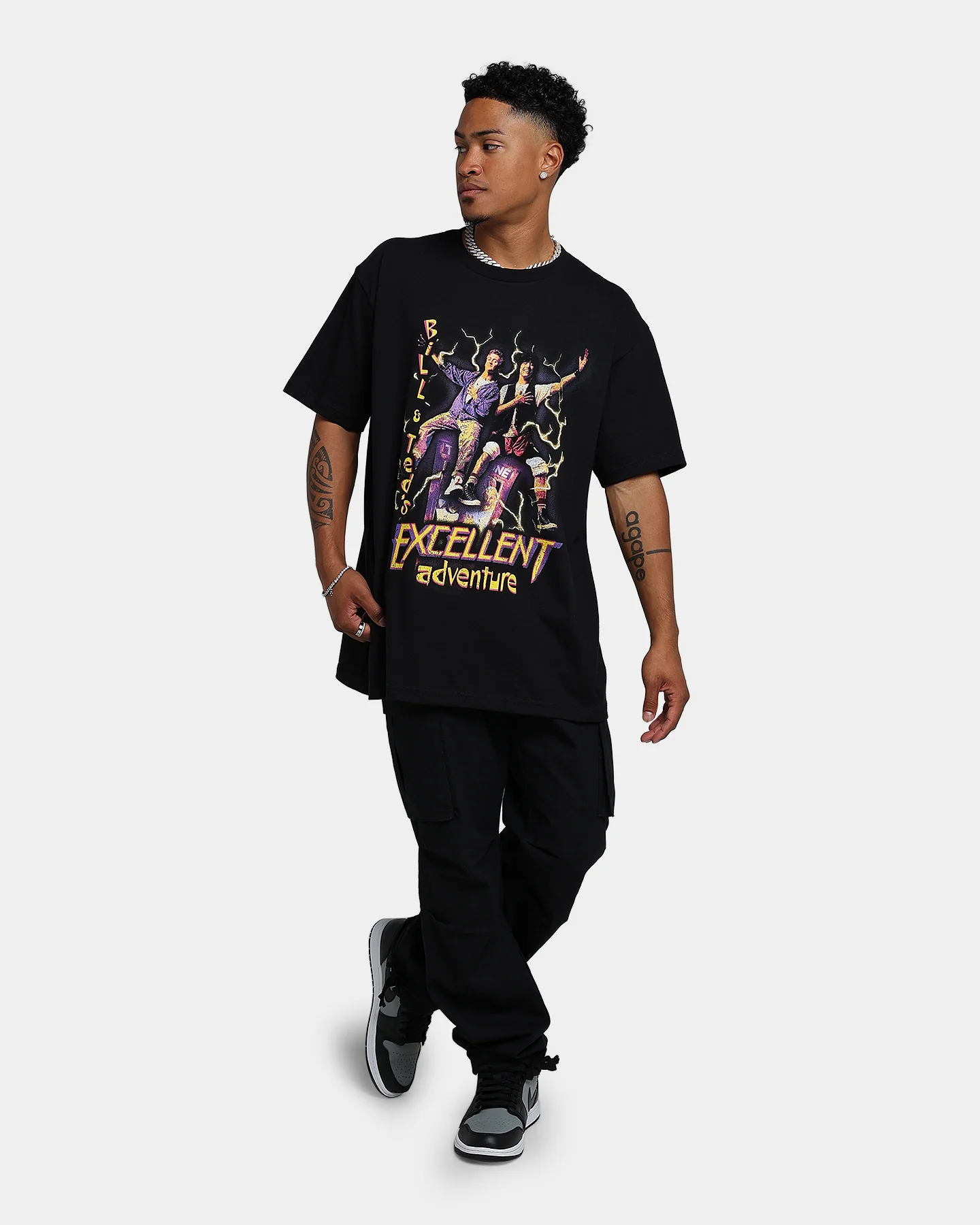 American Thrift X Bill & Ted Excellent Adventure T-Shirt Black - Image 3