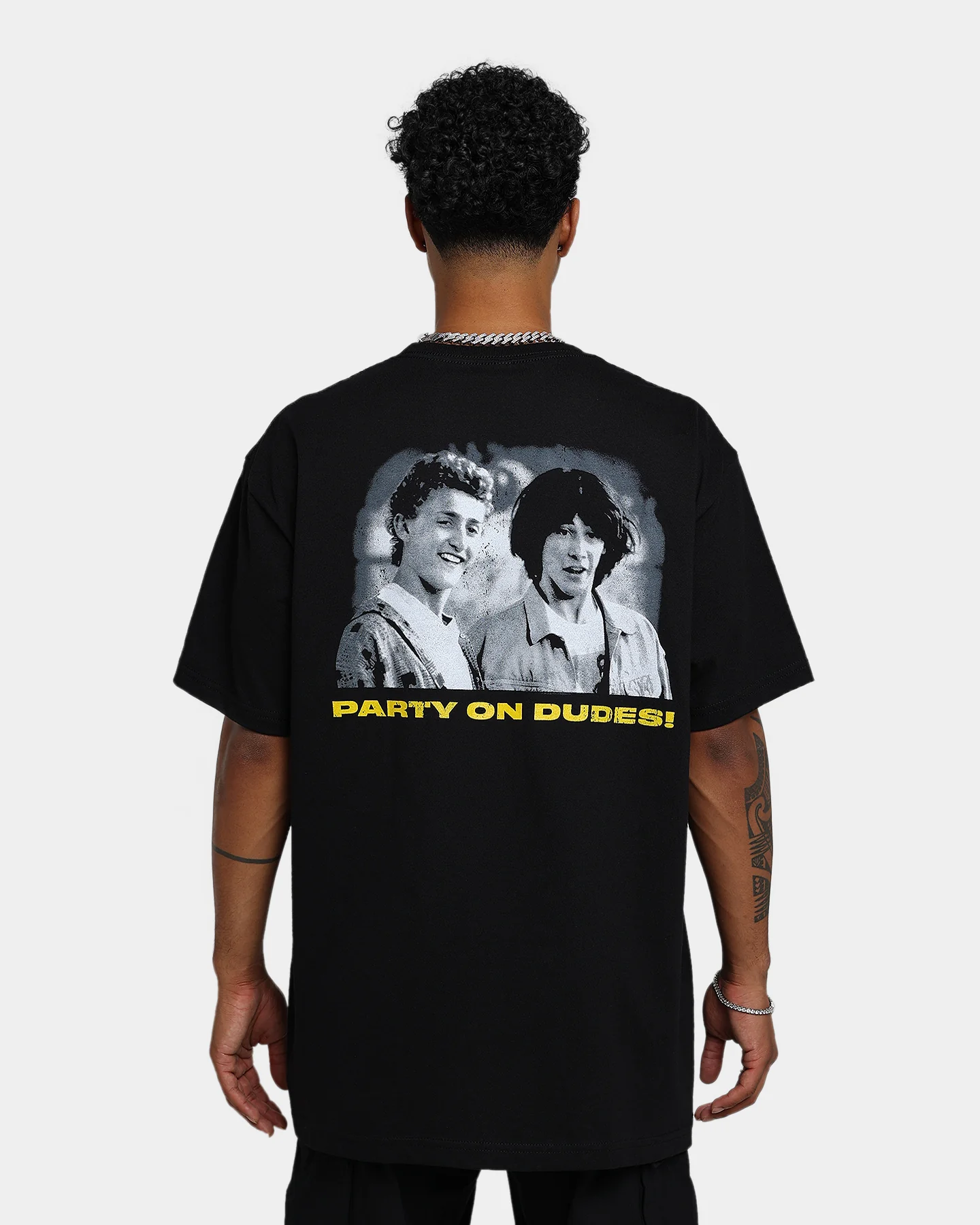American Thrift X Bill & Ted Excellent Adventure T-Shirt Black - Image 5