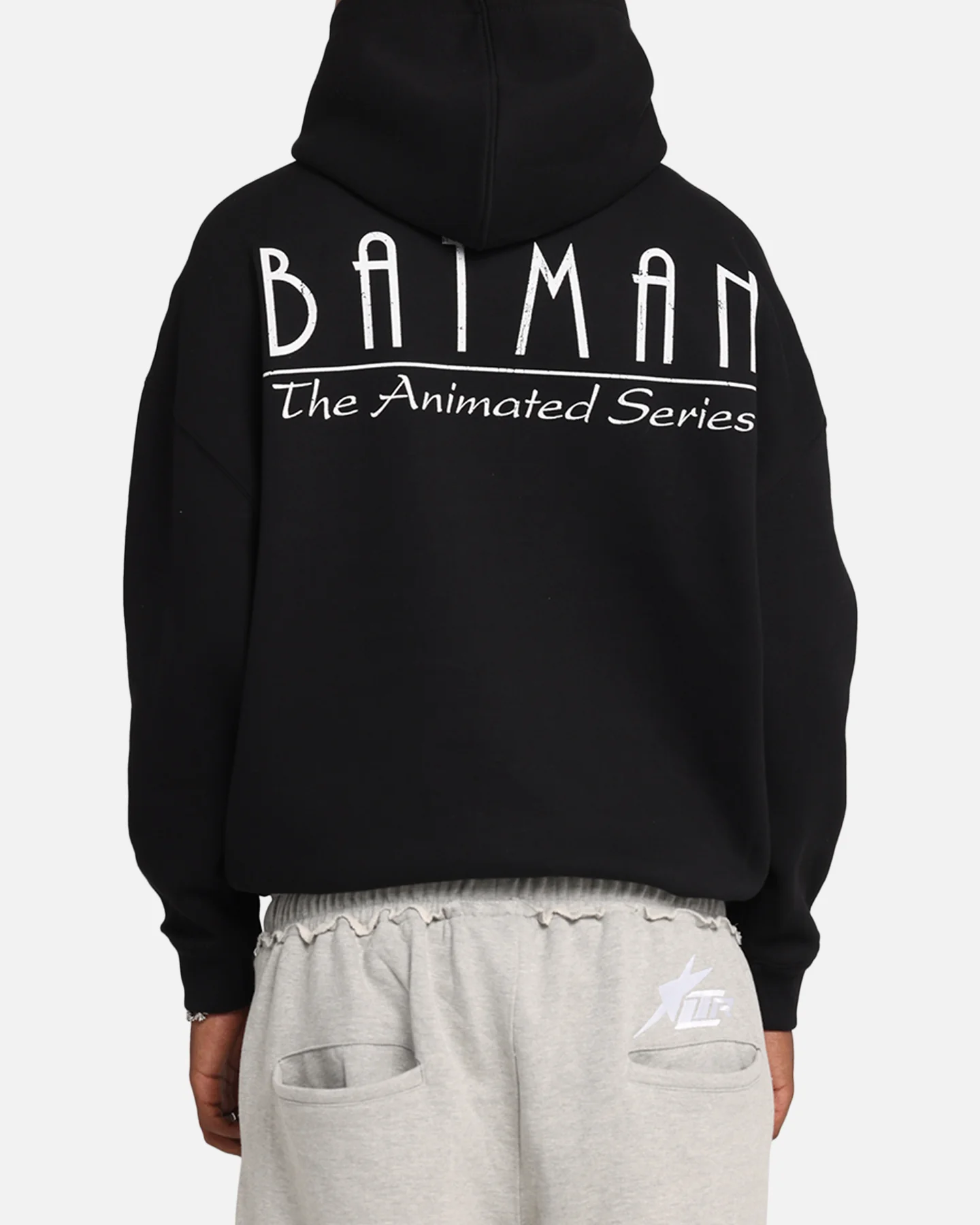 American Thrift X DC Batman The Animated Premium Hoodie Black - Image 2